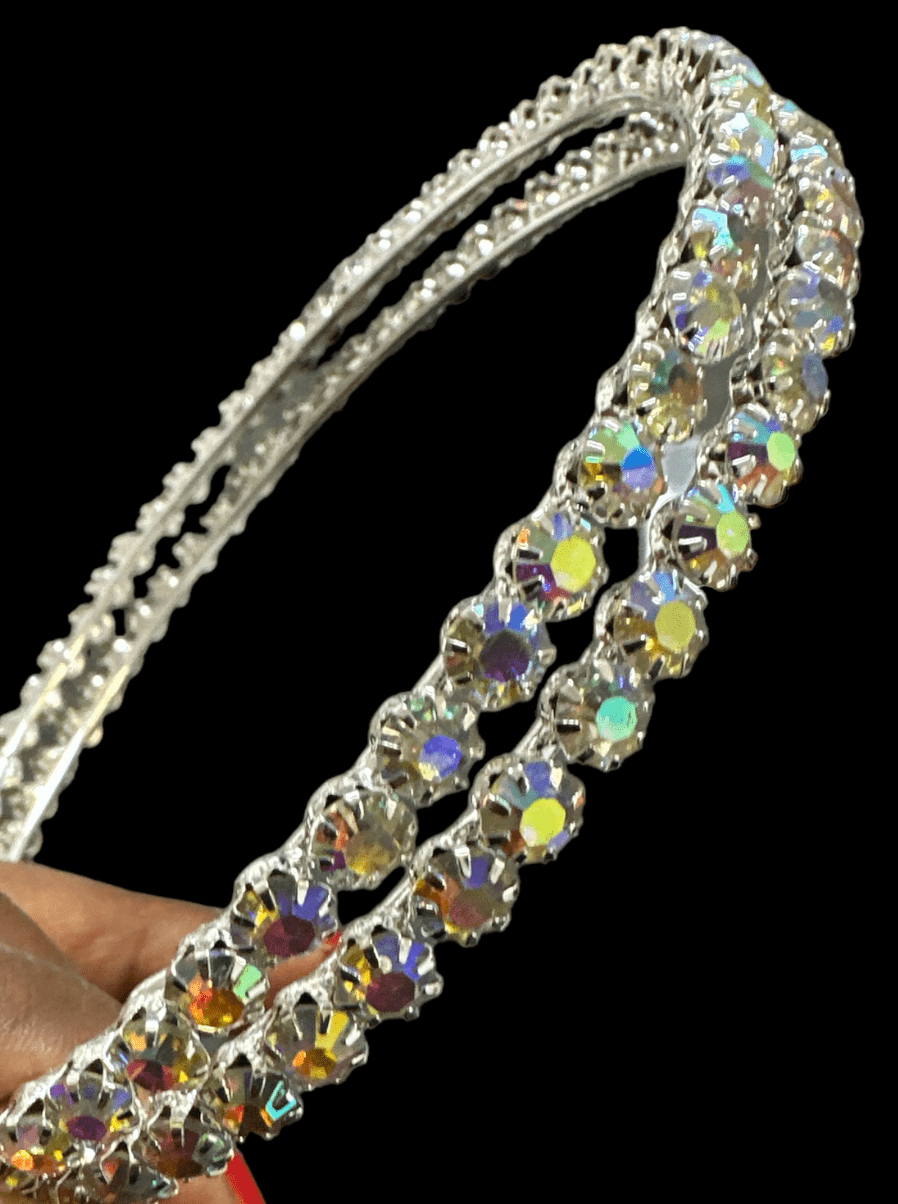 11CM Crystal Rhinestones Oversized Trendy Statement Hoop Earrings - Fatisha Boutique