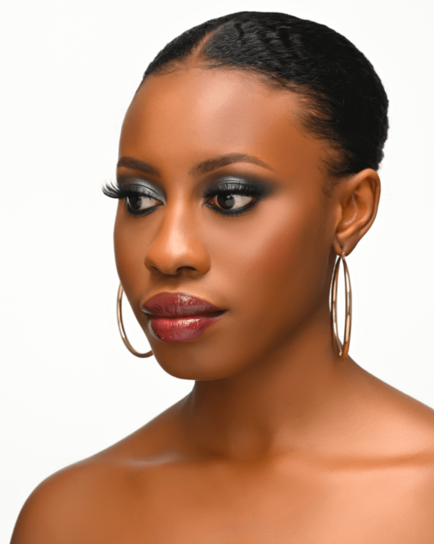 7CM Chunky Gold Statement Hoop Earrings - Fatisha Boutique
