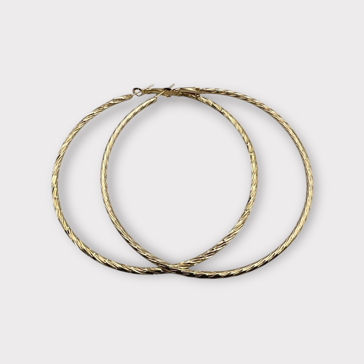 8CM Large Round Statement Hoop Earrings – Bold Lightweight Fashion Jewellery in Silver & Gold - Fatisha Boutique