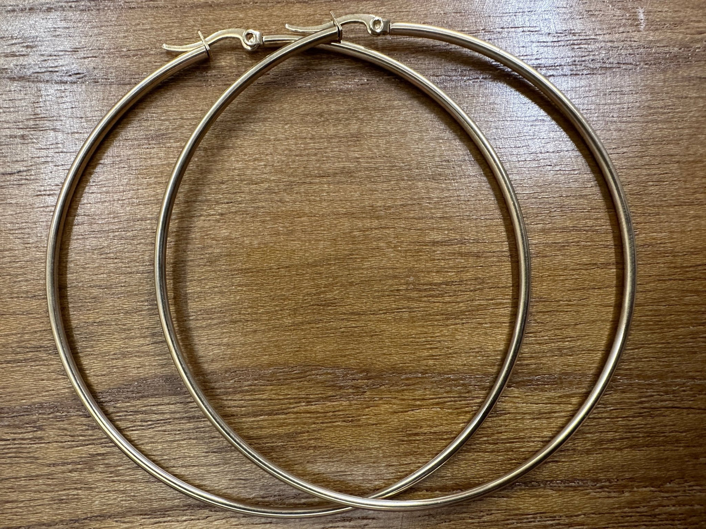 8CM Stainless Steel Statement Hoop Earrings - Fatisha Boutique