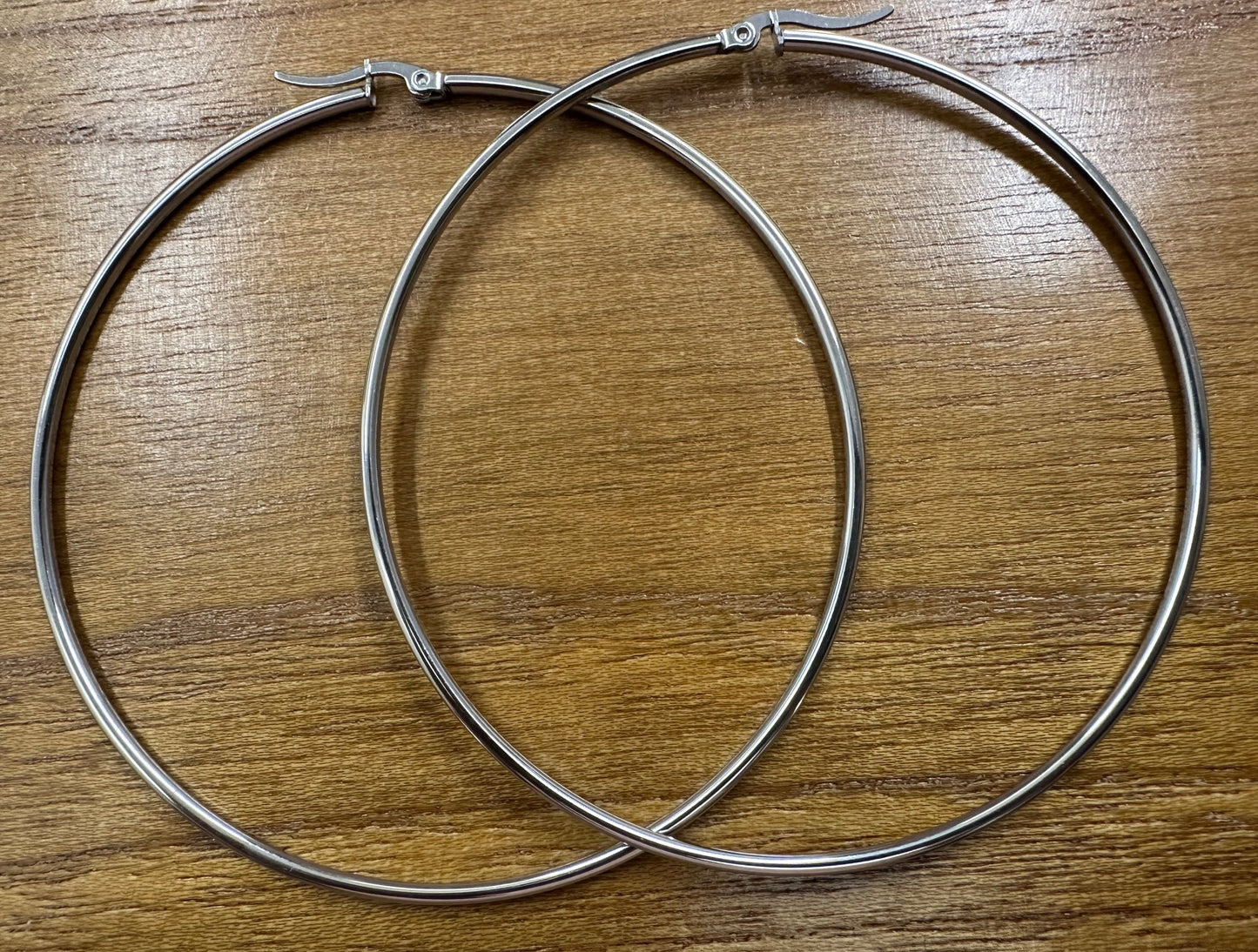 8CM Stainless Steel Statement Hoop Earrings - Fatisha Boutique