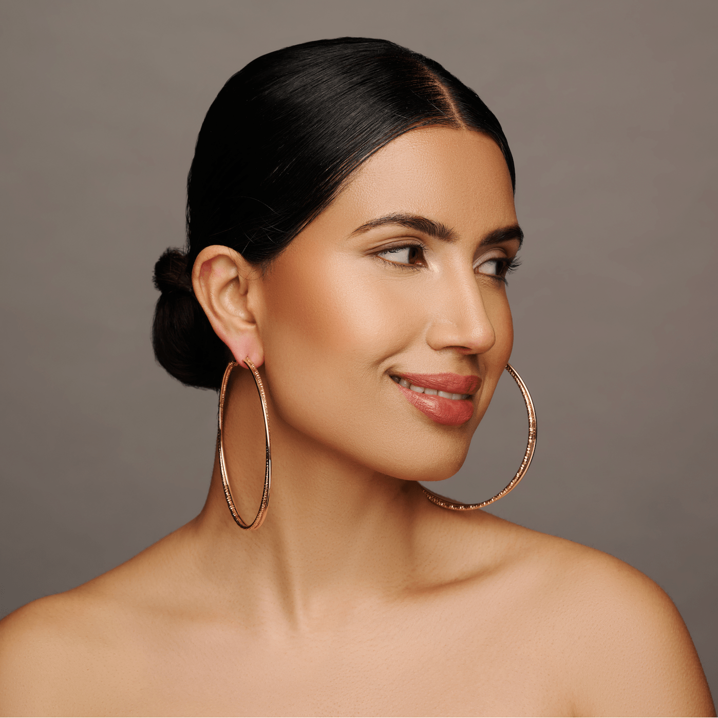 9CM Round Doubled Hoops Statement Hoop Earrings - Fatisha Boutique
