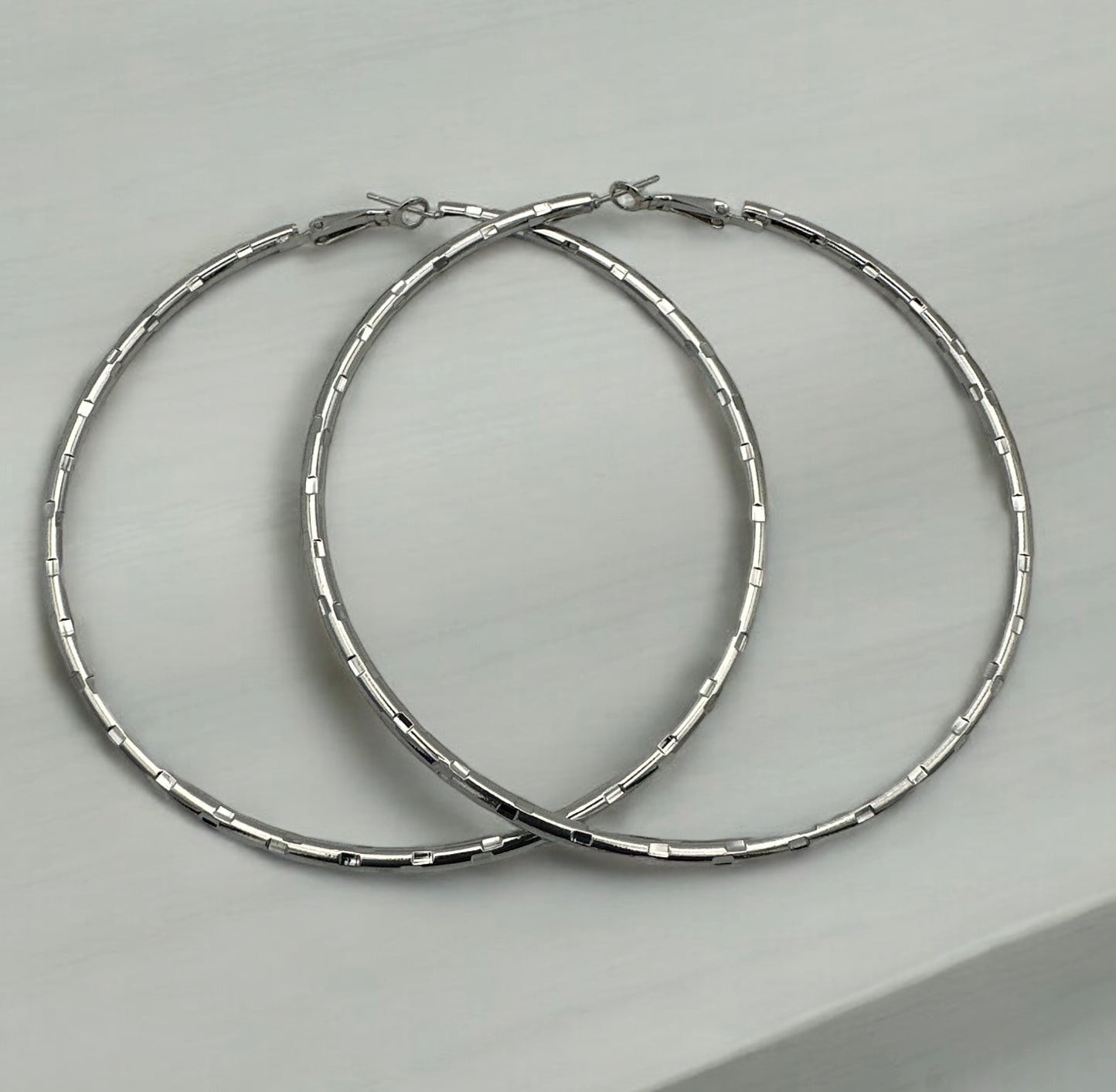 9CM Round Hoops Statement Hoop Earrings - Fatisha Boutique