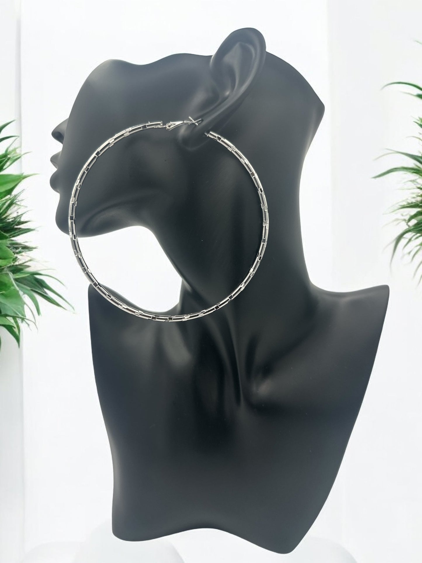 9CM Round Hoops Statement Hoop Earrings - Fatisha Boutique