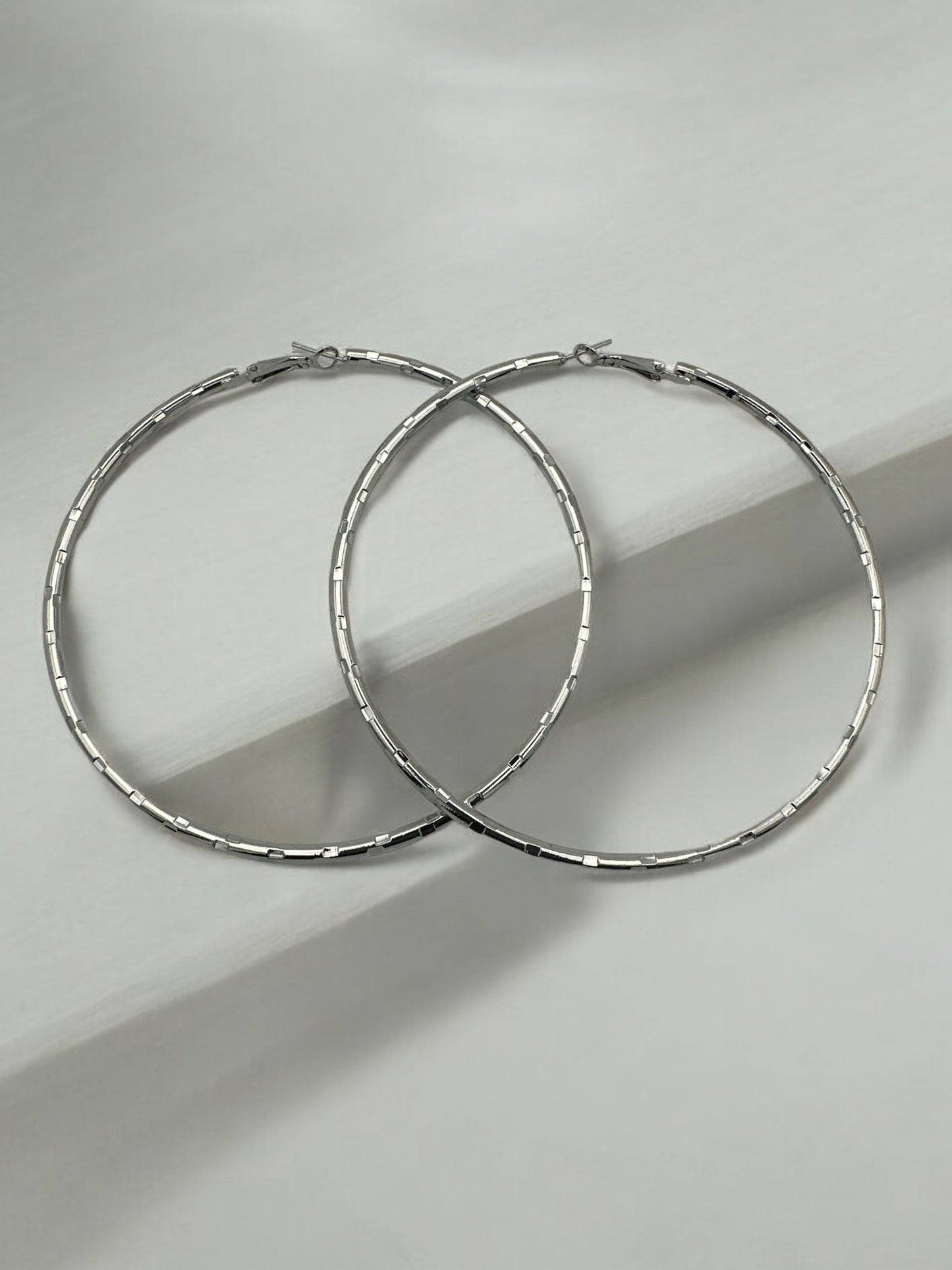 9CM Round Hoops Statement Hoop Earrings - Fatisha Boutique