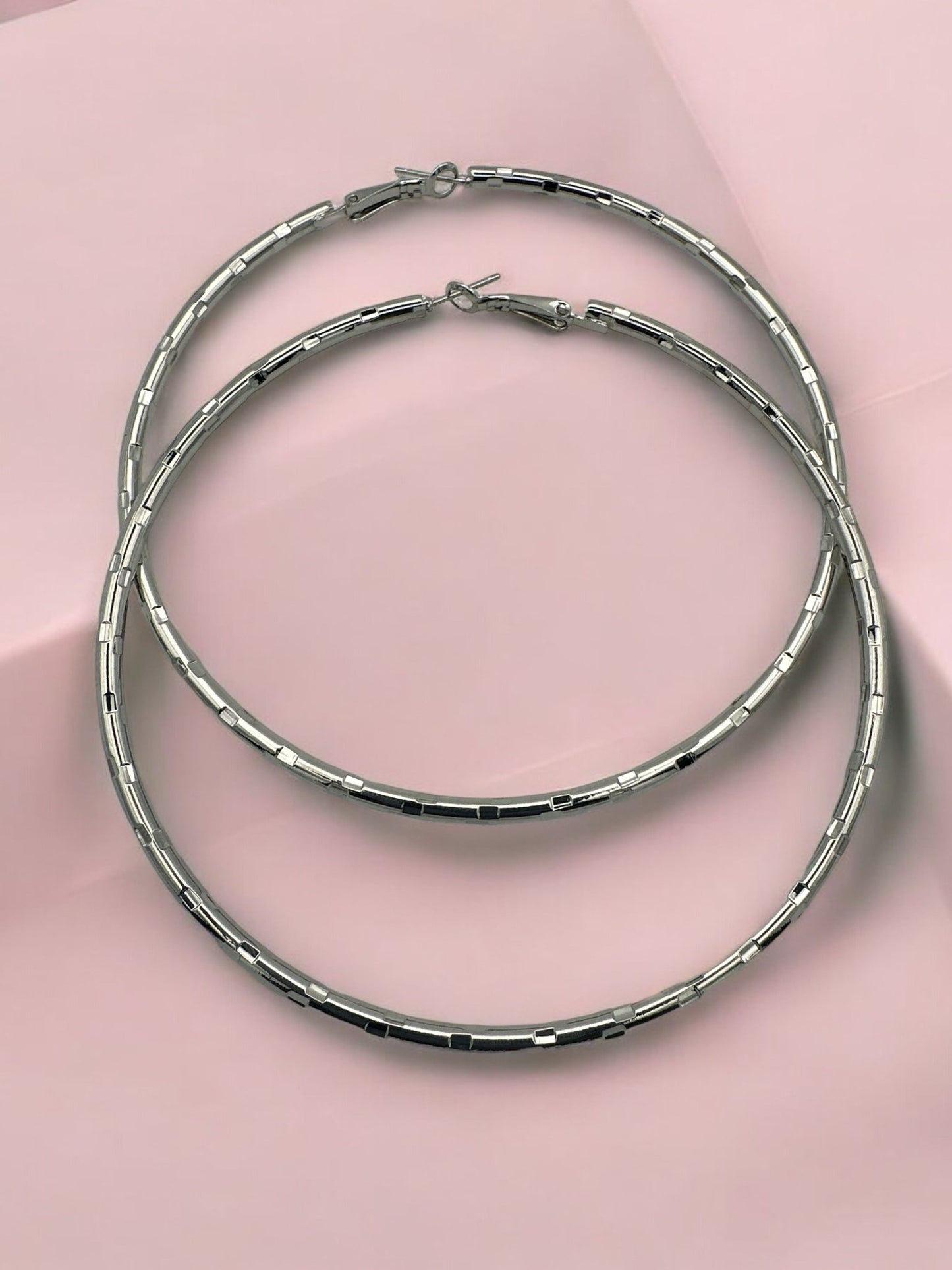 9CM Round Hoops Statement Hoop Earrings - Fatisha Boutique