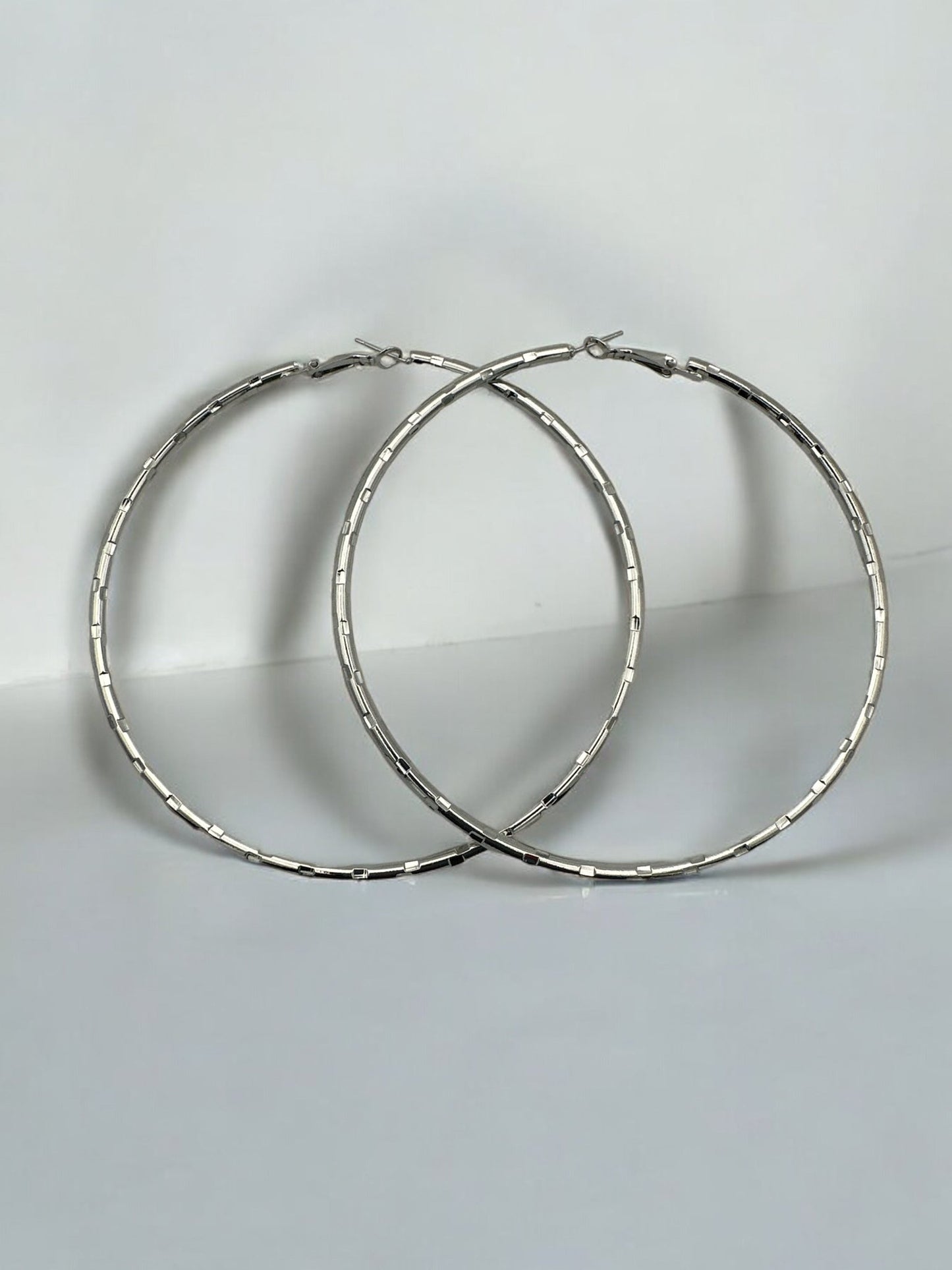 9CM Round Hoops Statement Hoop Earrings - Fatisha Boutique