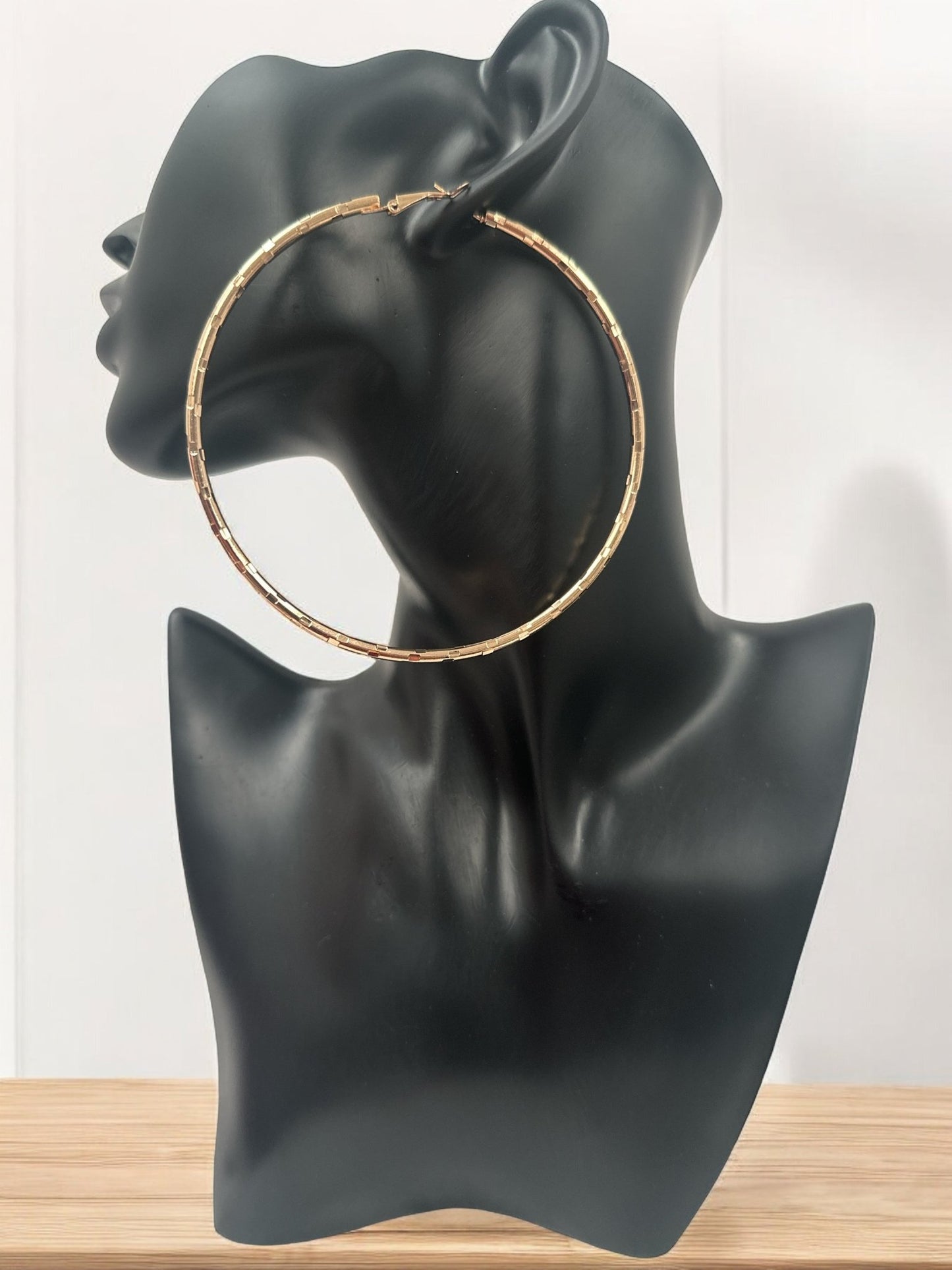 9CM Round Hoops Statement Hoop Earrings - Fatisha Boutique