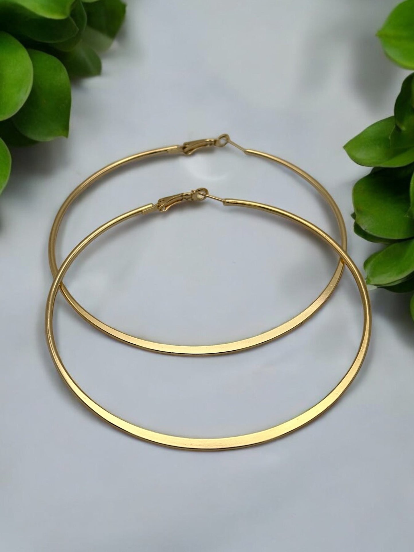 9cm Statement Hoop Earrings - Fatisha Boutique