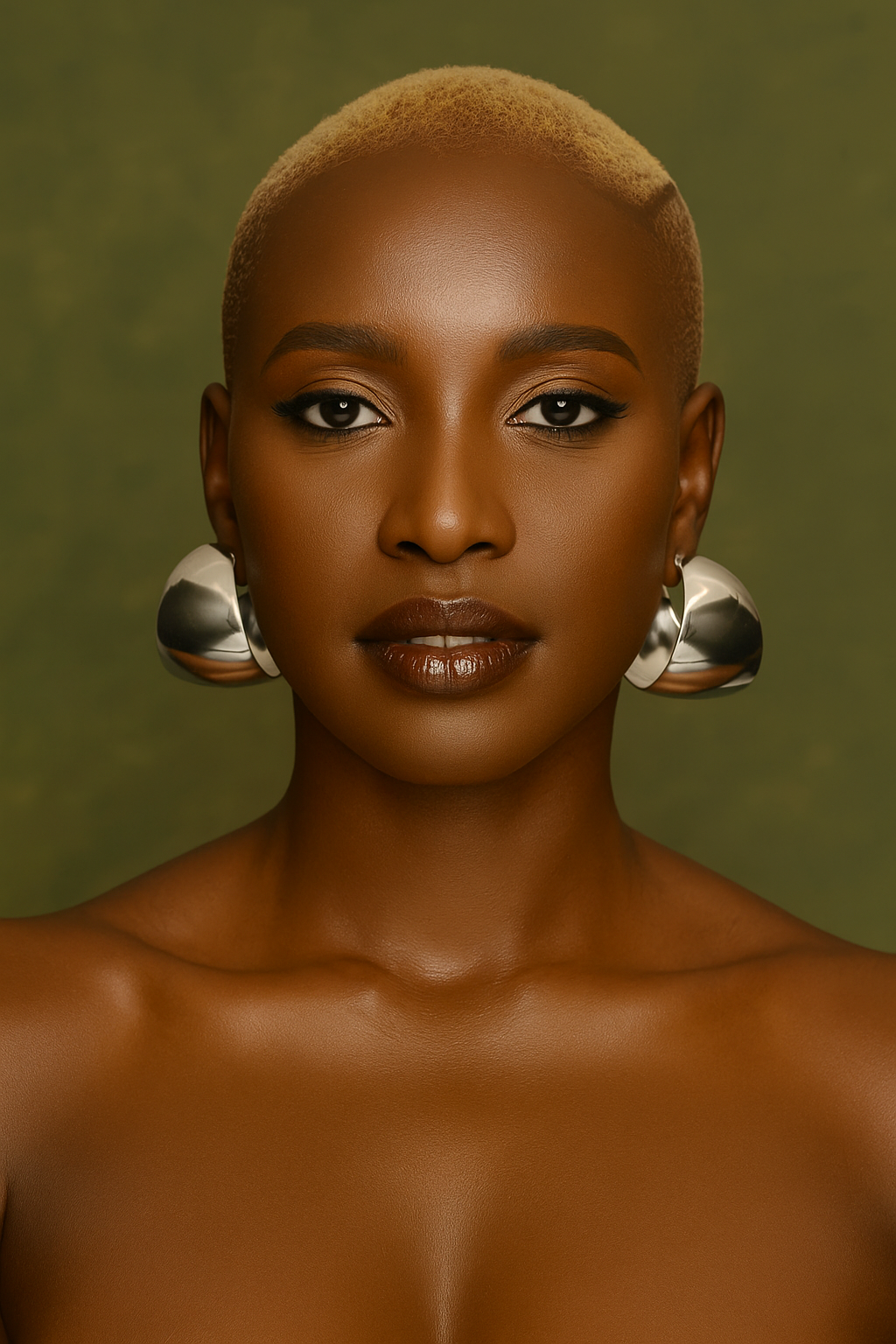 Big Statement Punk Earrings – Bold Gold & Silver Designer Drop Hoops - Fatisha Boutique #