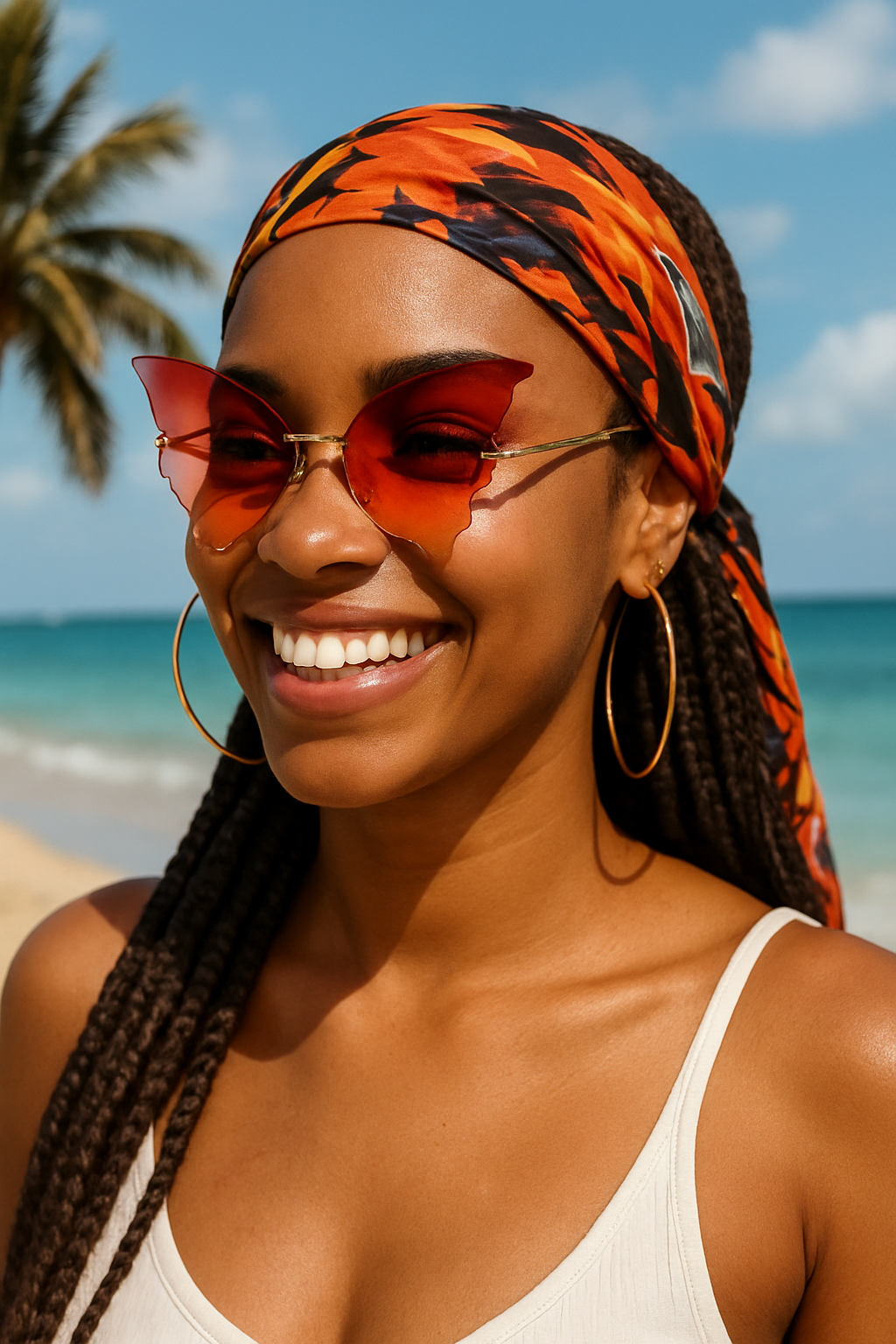 Butterfly Wing Sunglasses – UV400 Gradient Rimless Shades | Fashion for Women
