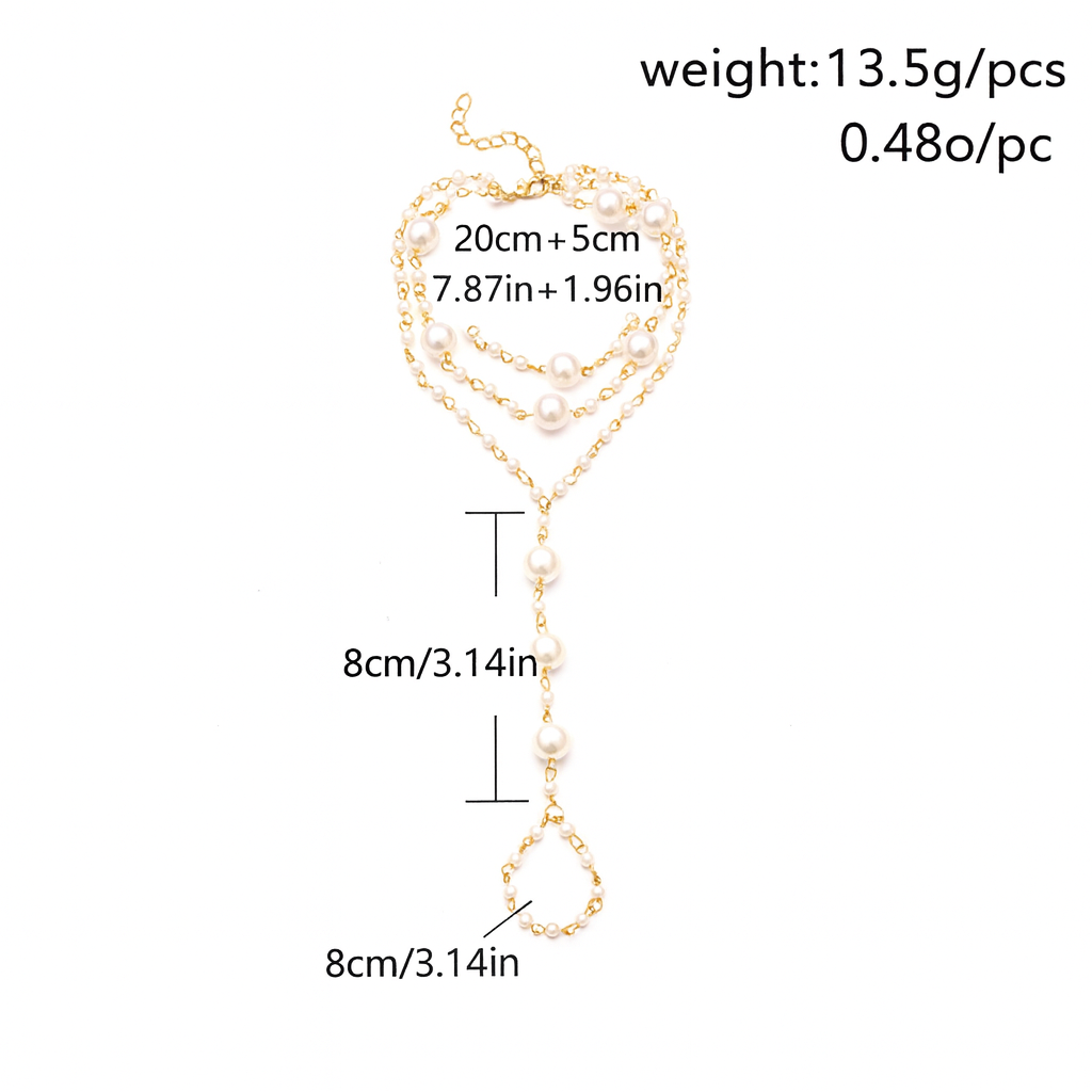 Pearl Barefoot Sandals (Pair) – Elegant Boho Foot Jewellery for Beach, Wedding & Summer | Free UK Shipping Included - Fatisha Boutique #
