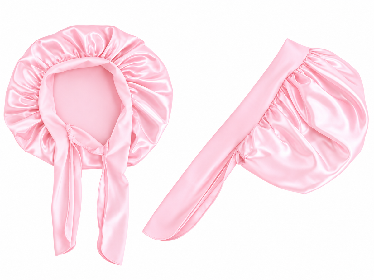 Kids Satin Bonnet Cap with Tie Bow – Ages 1–5 Years Fatisha Boutique