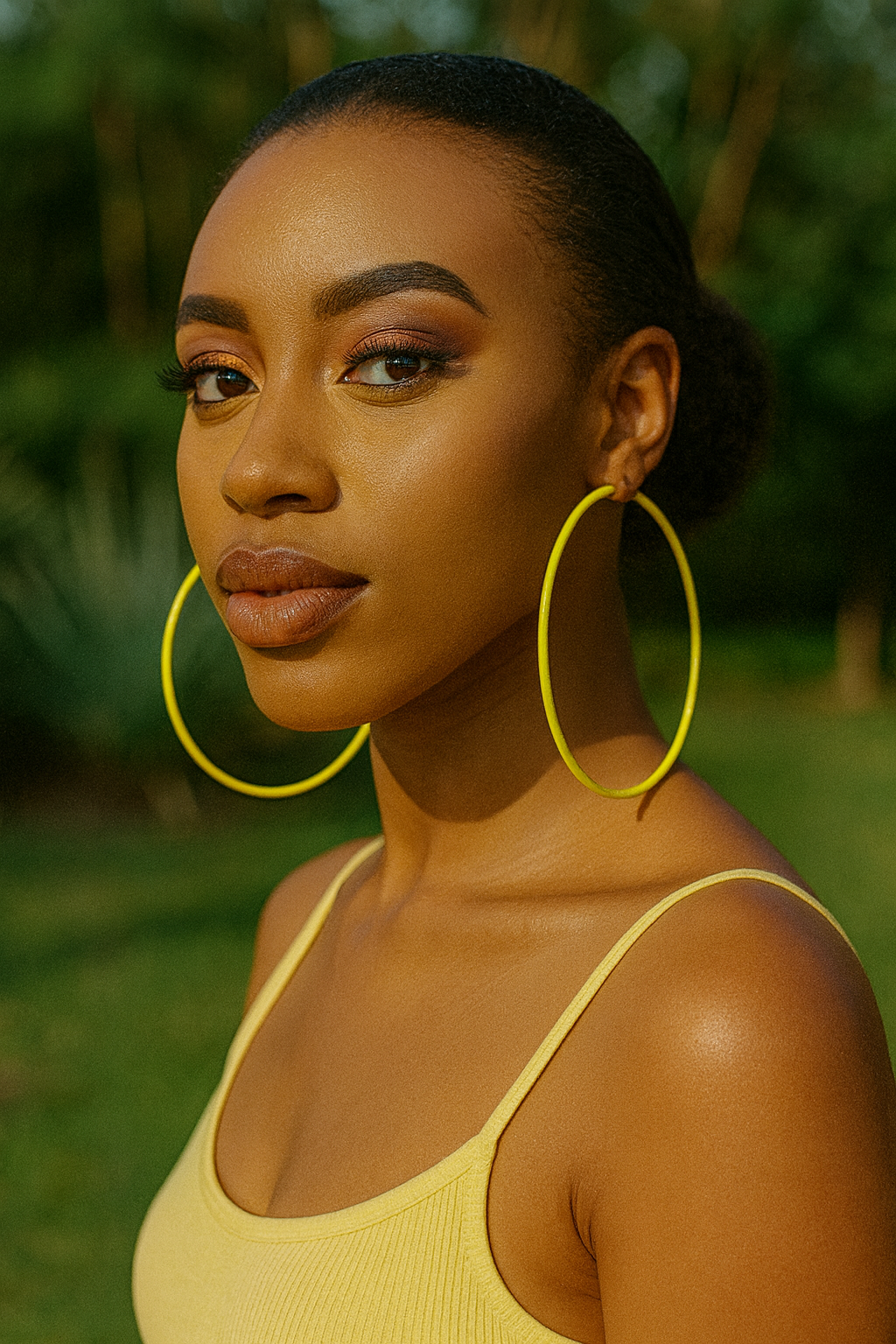 Funky 10CM Colourful Retro Hoop Earrings – Bold Lightweight Statement Hoops - Fatisha Boutique #