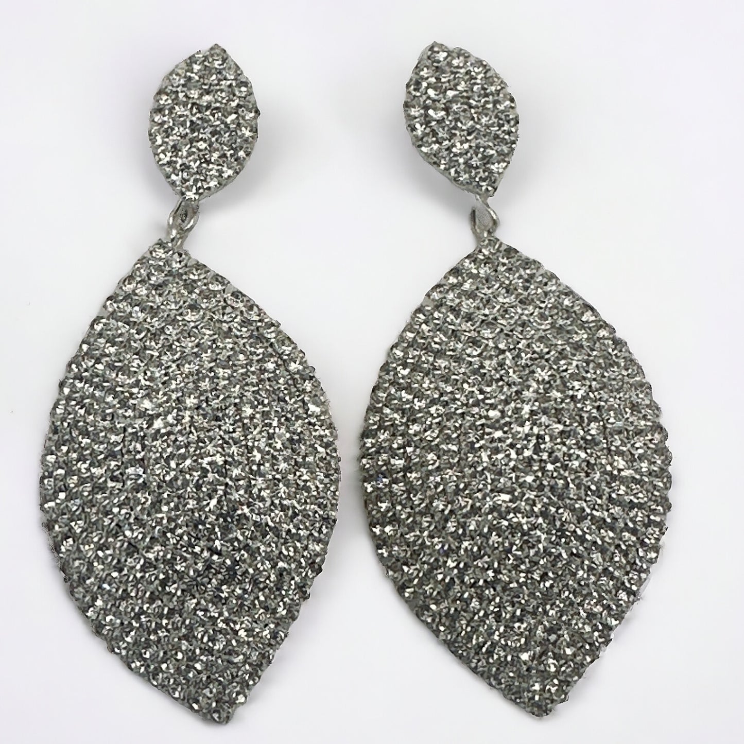 Elegant Diamante Rhinestone Teardrop Dangle Earrings