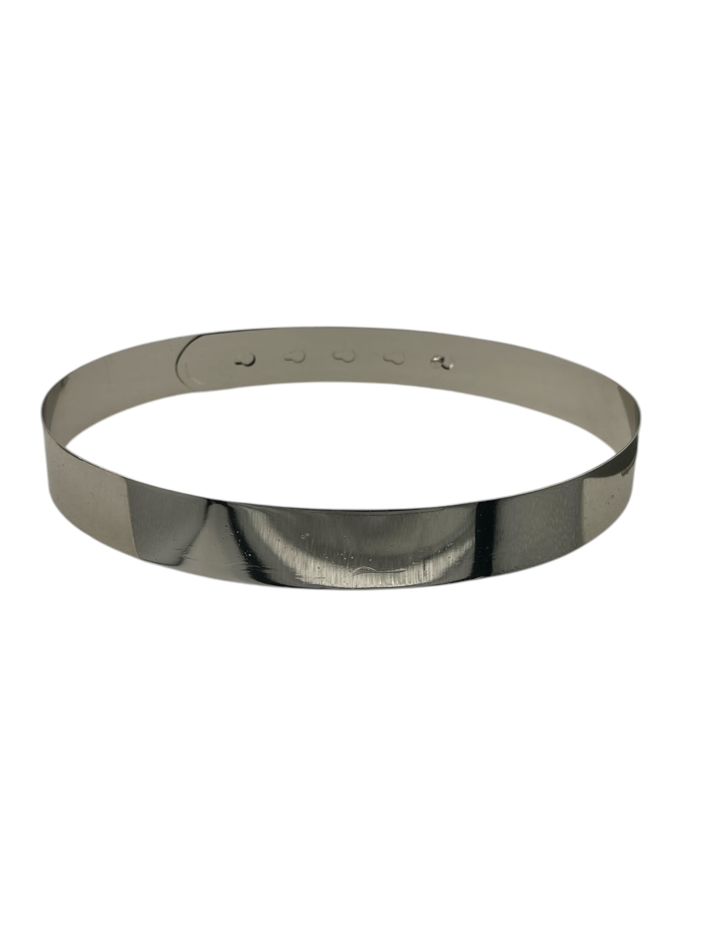 Elegant Glamorous Metal Sleek Sculpted Sophisticated Waist Belt – Gold & Silver in Two Adjustable Sizes