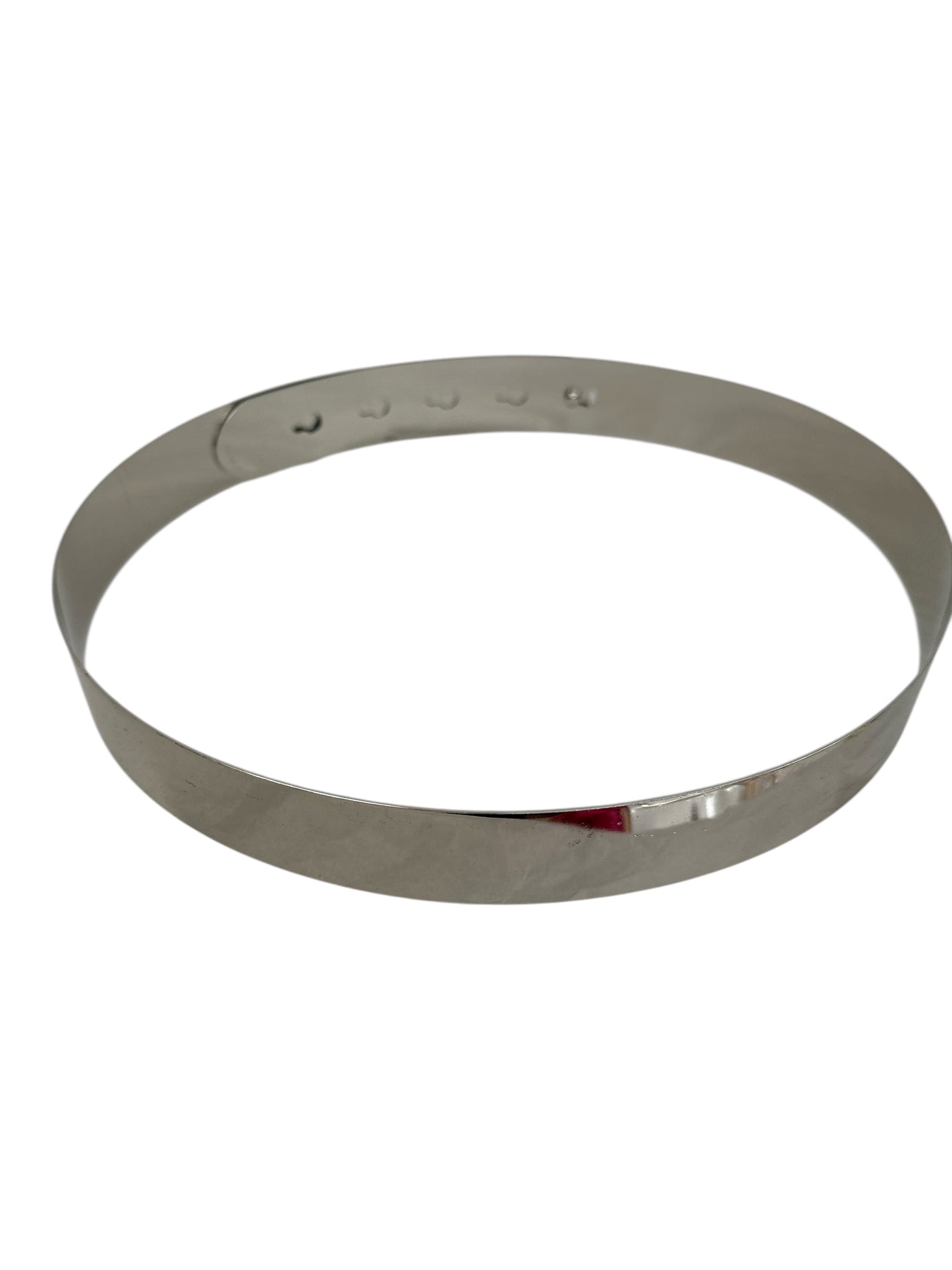 Elegant Glamorous Metal Sleek Sculpted Sophisticated Waist Belt – Gold & Silver in Two Adjustable Sizes