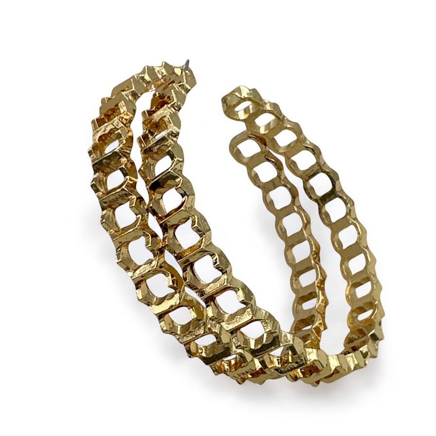 Bold 6CM Chunky Statement Hoop Earrings – Gold Fashion Jewellery for Women