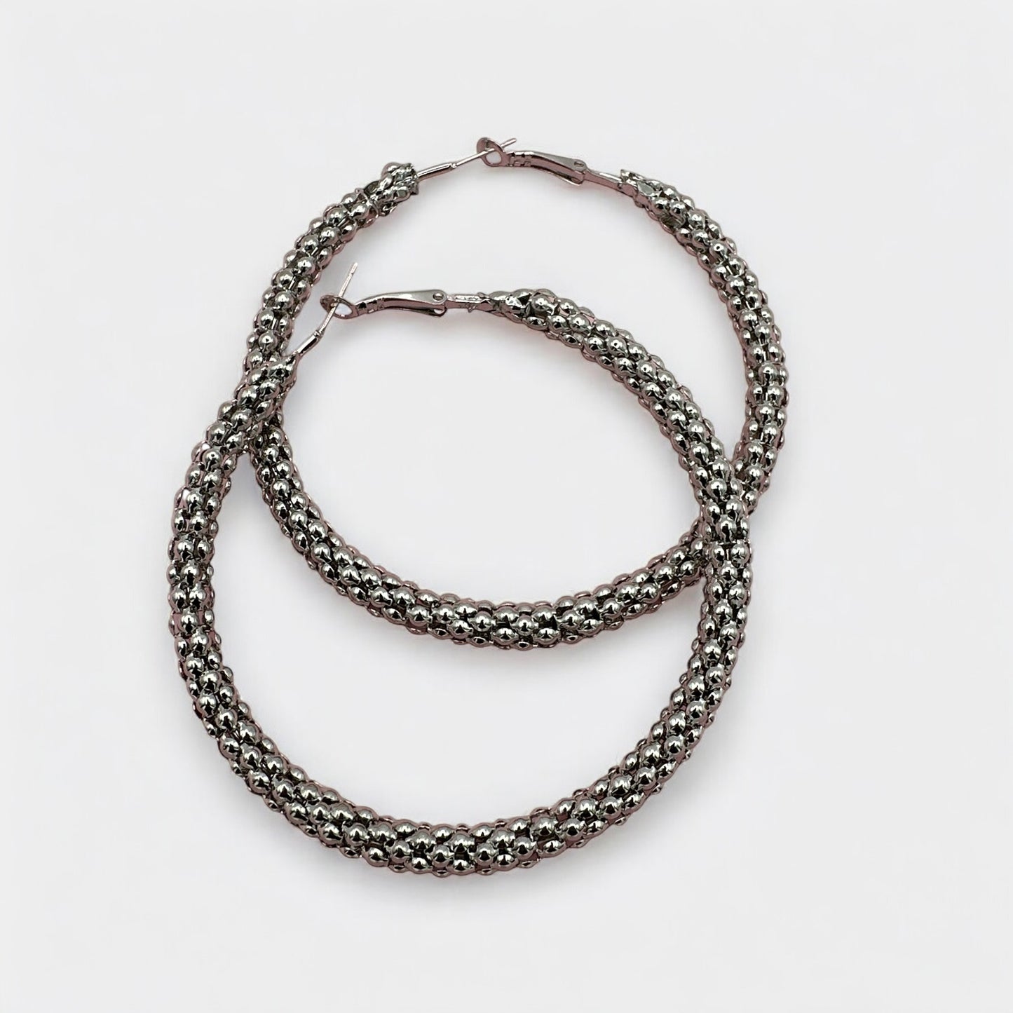 7 cm Thick Chunky Statement Hoop Earrings – Gold & Silver Bold Fashion Jewellery