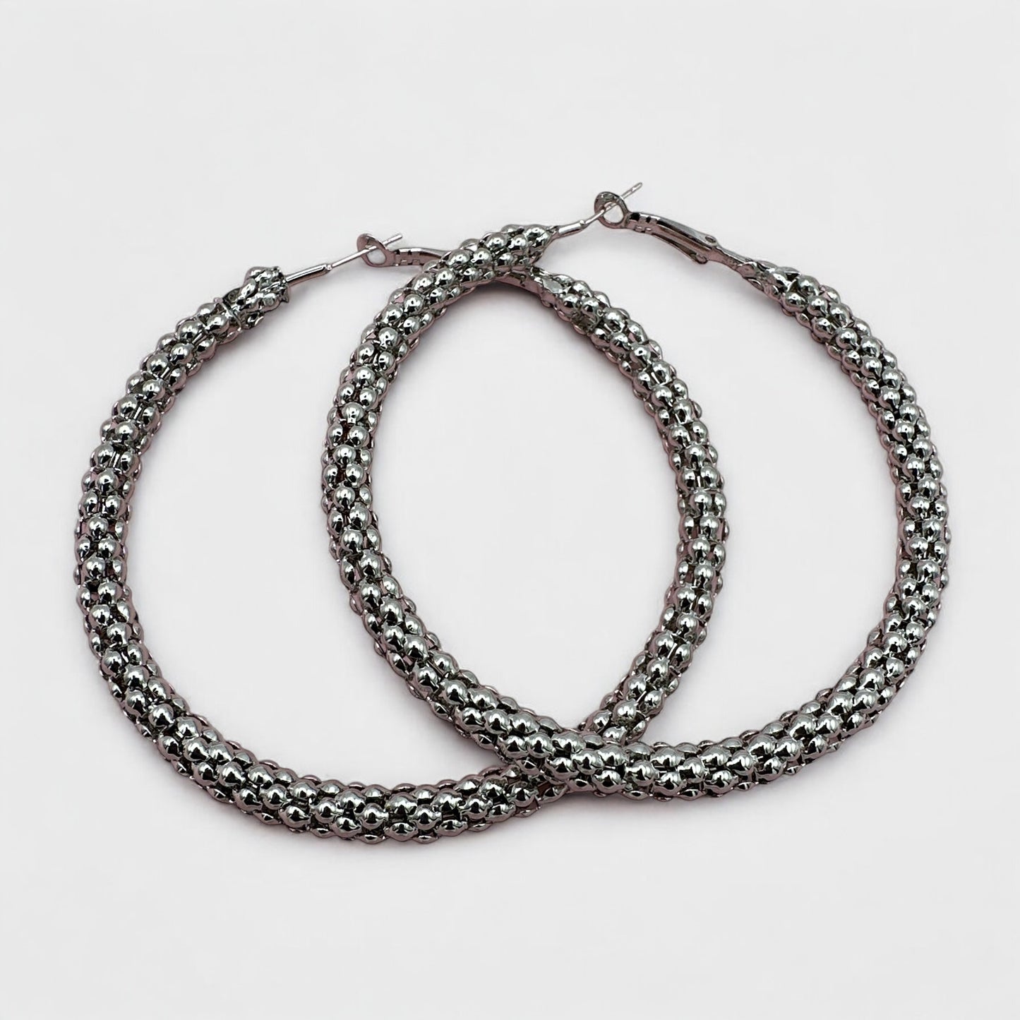 7 cm Thick Chunky Statement Hoop Earrings – Gold & Silver Bold Fashion Jewellery