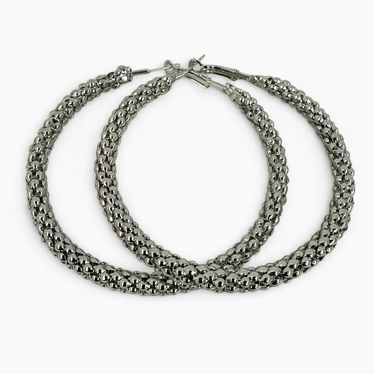 7 cm Thick Chunky Statement Hoop Earrings – Gold & Silver Bold Fashion Jewellery