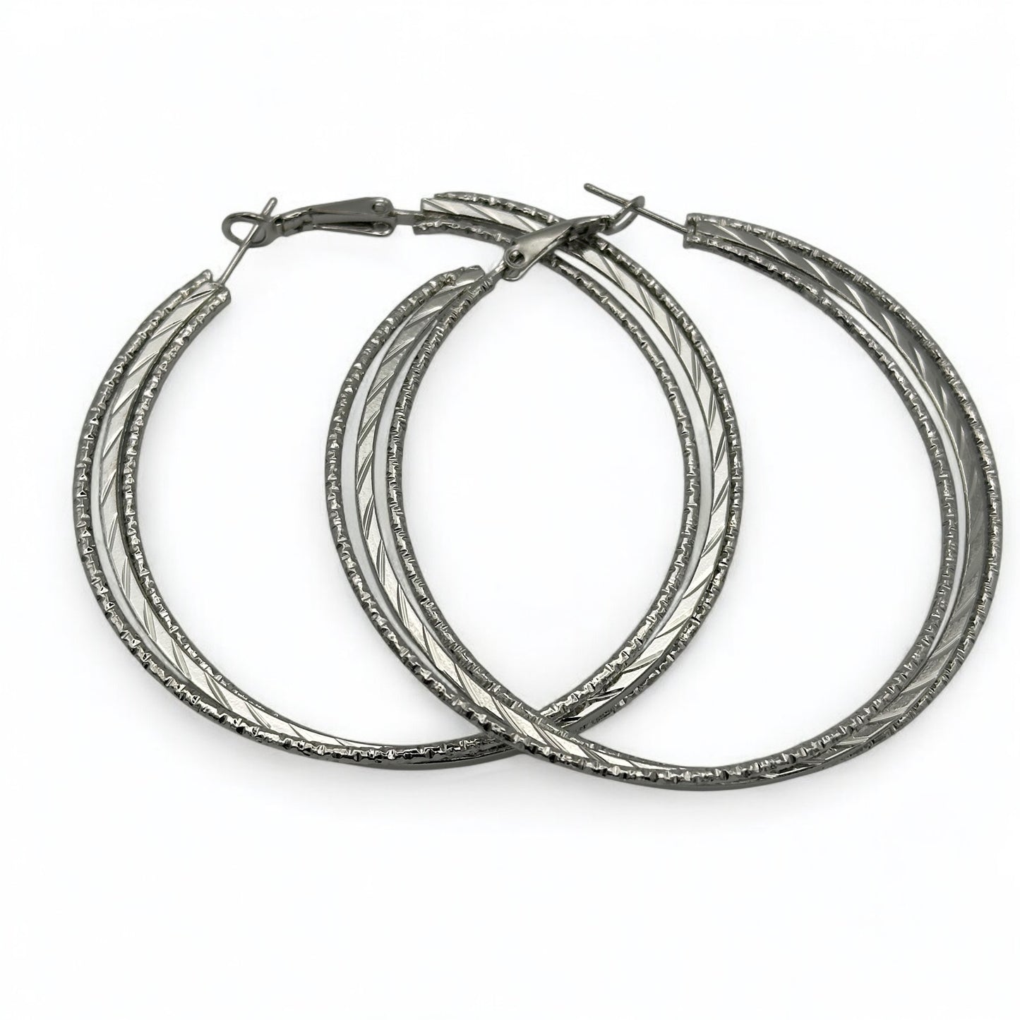 6CM Elegant Hoop Earrings – Medium Summer Boho Statement Jewellery in Gold & Silver - Fatisha Boutique #