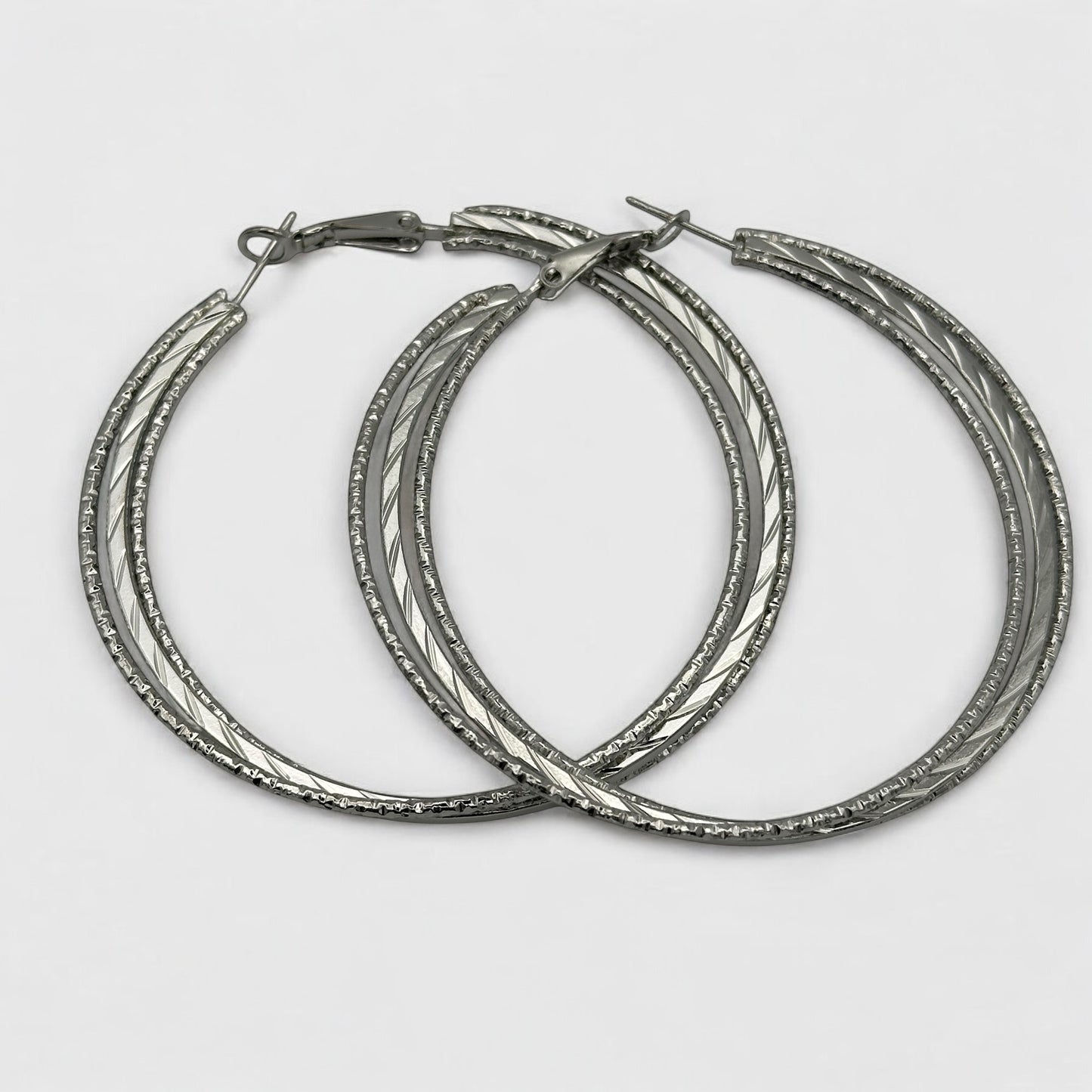 6CM Elegant Hoop Earrings – Medium Summer Boho Statement Jewellery in Gold & Silver - Fatisha Boutique #