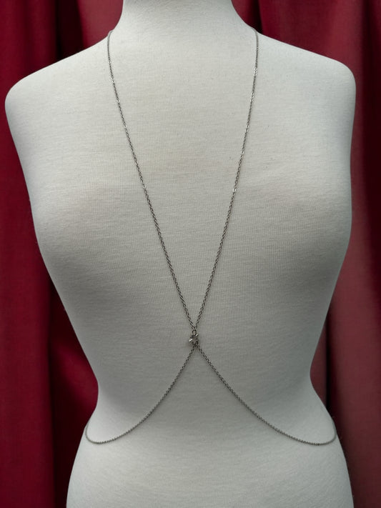 Minimalist Star Body Chain – Dainty Gold & Silver Back Chain Jewellery for Women - Fatisha Boutique #
