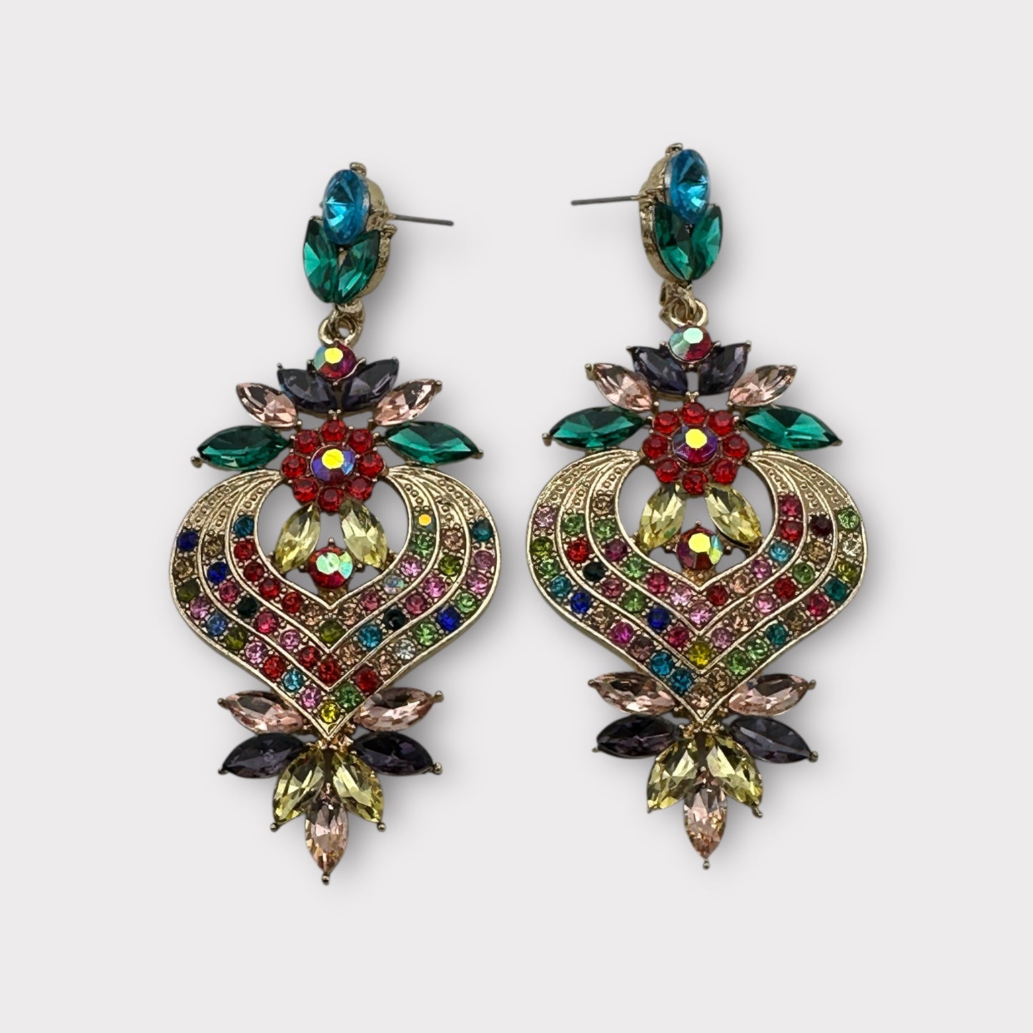 Statement Crystal Drop Earrings – Luxury Bridal & Evening Wear | Fatisha Boutique - Fatisha Boutique #