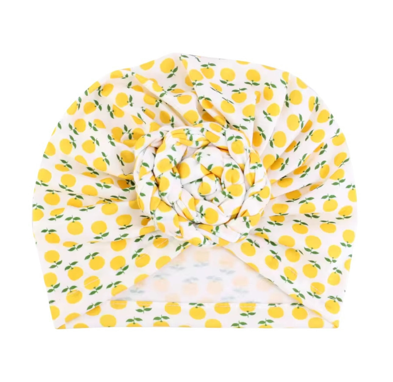 Pre-Tied Baby Turban Caps – Stretchy Cotton Caps for Girls (0–3 Yrs) - Fatisha Boutique #
