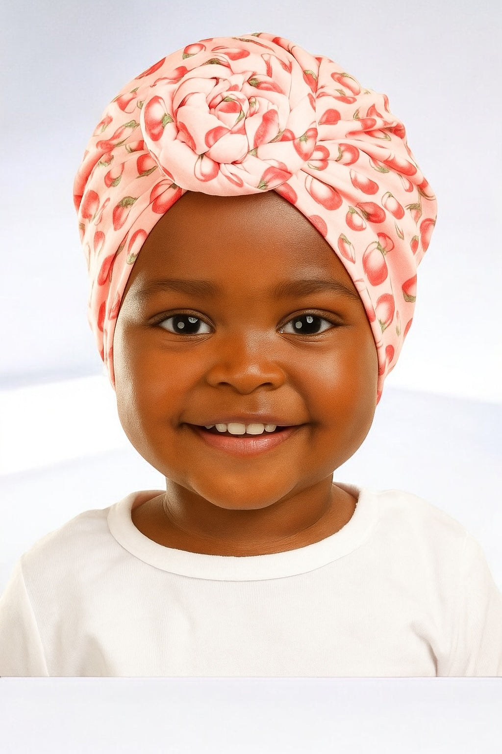 Pre-Tied Baby Turban Caps – Stretchy Cotton Caps for Girls (0–3 Yrs) - Fatisha Boutique #