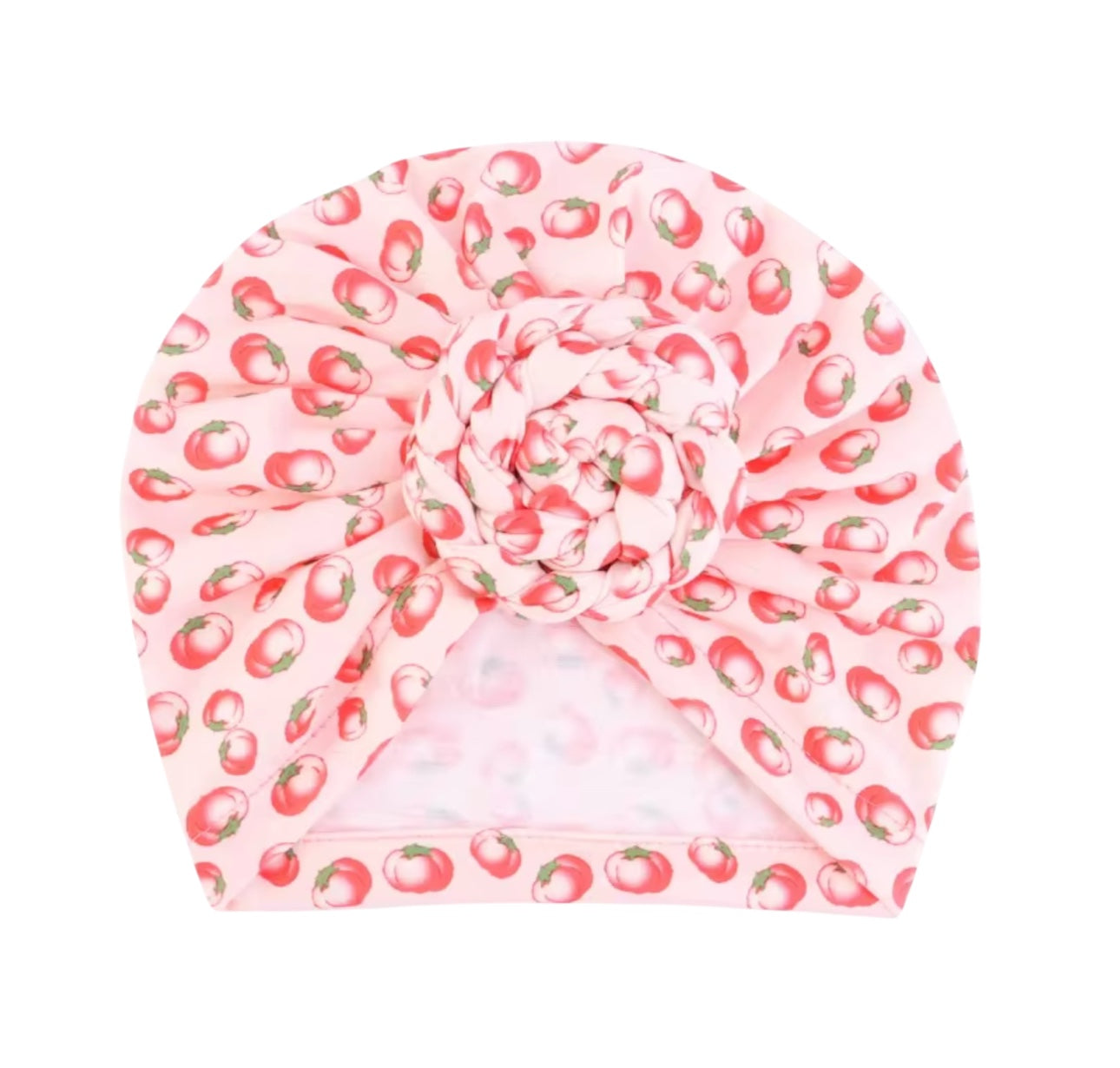 Pre-Tied Baby Turban Caps – Stretchy Cotton Caps for Girls (0–3 Yrs) - Fatisha Boutique #