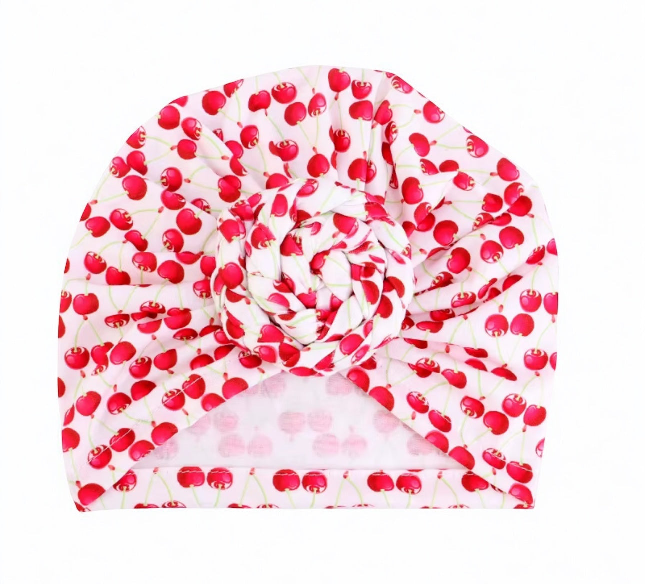 Pre-Tied Baby Turban Caps – Stretchy Cotton Caps for Girls (0–3 Yrs) - Fatisha Boutique #