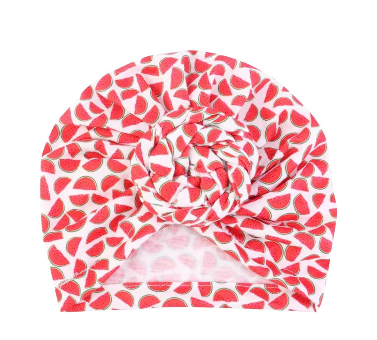 Pre-Tied Baby Turban Caps – Stretchy Cotton Caps for Girls (0–3 Yrs) - Fatisha Boutique #