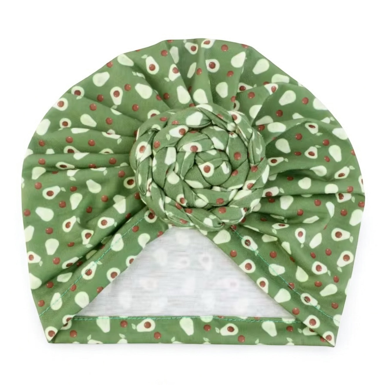 Pre-Tied Baby Turban Caps – Stretchy Cotton Caps for Girls (0–3 Yrs) - Fatisha Boutique #
