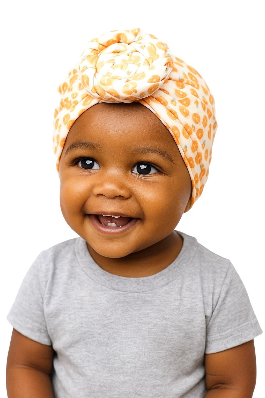 Pre-Tied Baby Turban Caps – Stretchy Cotton Caps for Girls (0–3 Yrs) - Fatisha Boutique #