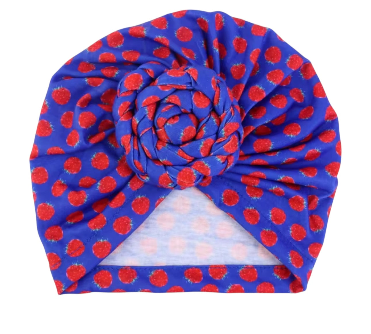 Pre-Tied Baby Turban Caps – Stretchy Cotton Caps for Girls (0–3 Yrs) - Fatisha Boutique #