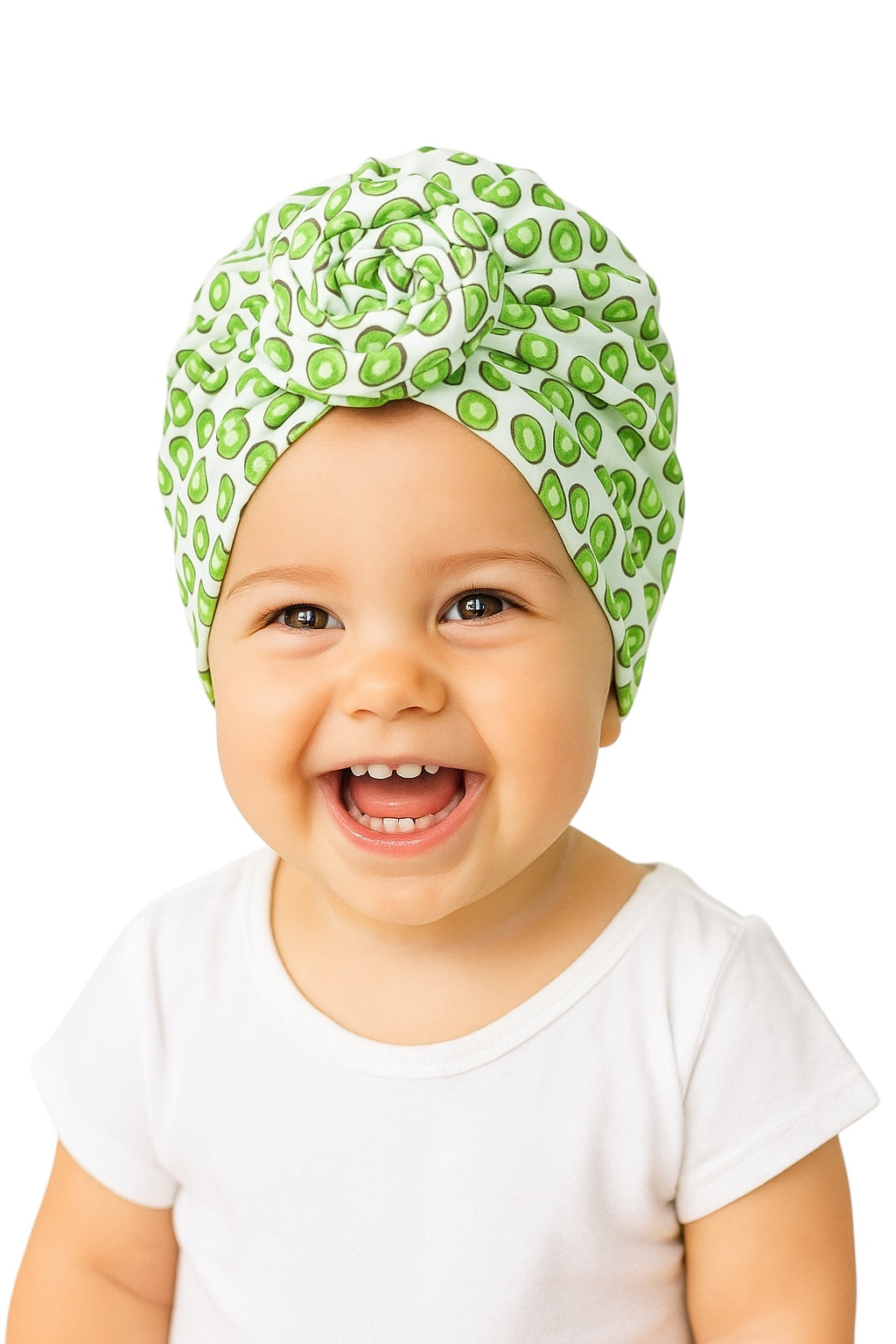 Pre-Tied Baby Turban Caps – Stretchy Cotton Caps for Girls (0–3 Yrs) - Fatisha Boutique #