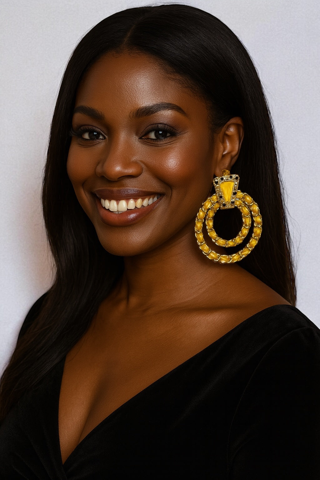 Elegant Bohemian Double Hoop Knot Earrings – Chic Stud Statement Jewellery - Fatisha Boutique #