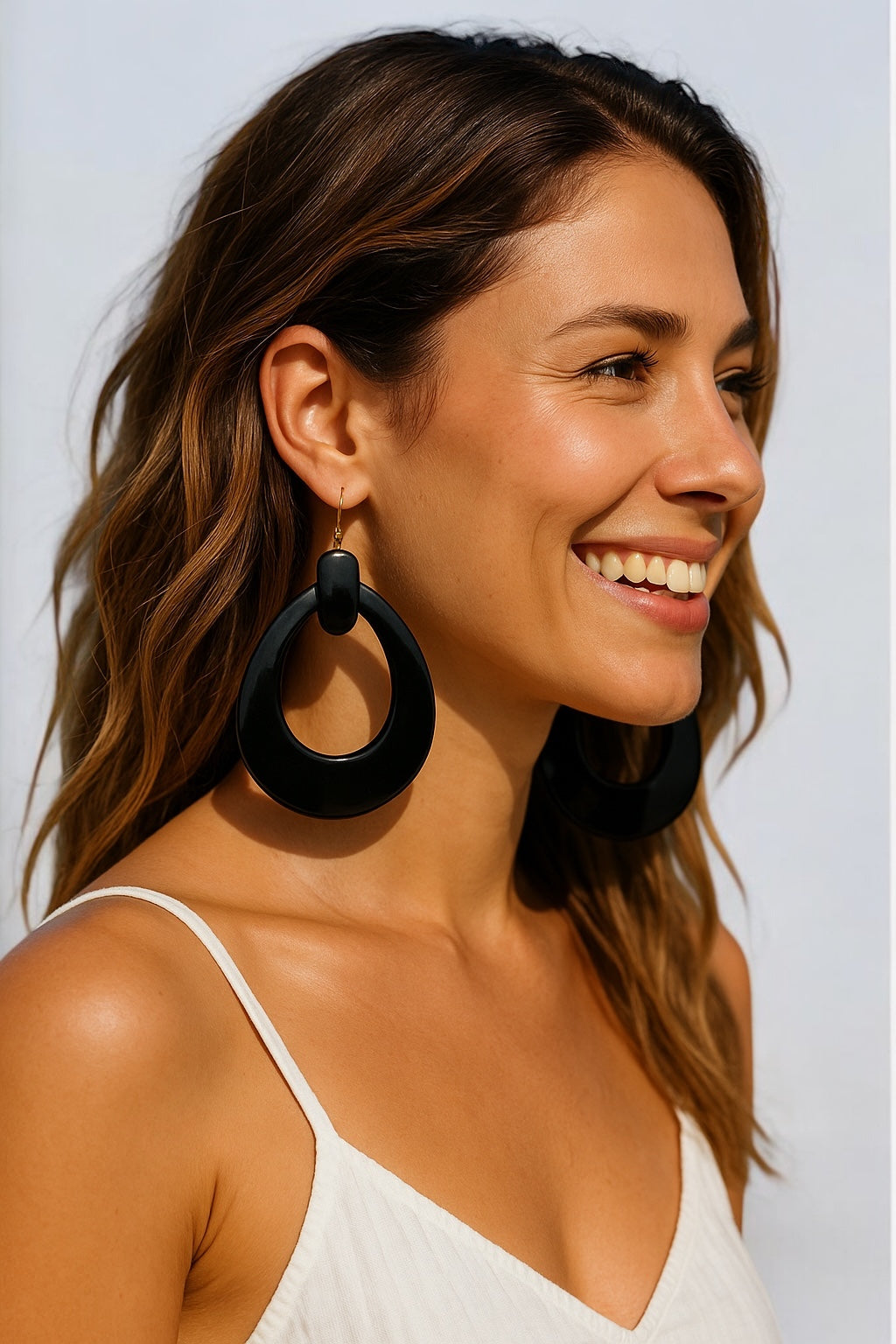 Black Buffalo Earrings – Handmade Boho Western Jewellery | Rustic Drop Earrings | Unique Gift UK - Fatisha Boutique #