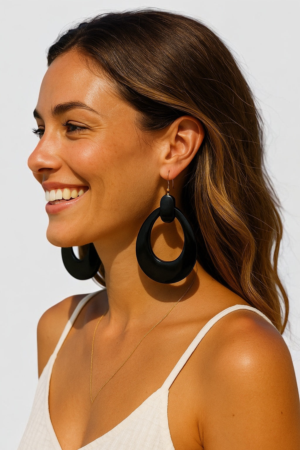 Black Buffalo Earrings – Handmade Boho Western Jewellery | Rustic Drop Earrings | Unique Gift UK - Fatisha Boutique #