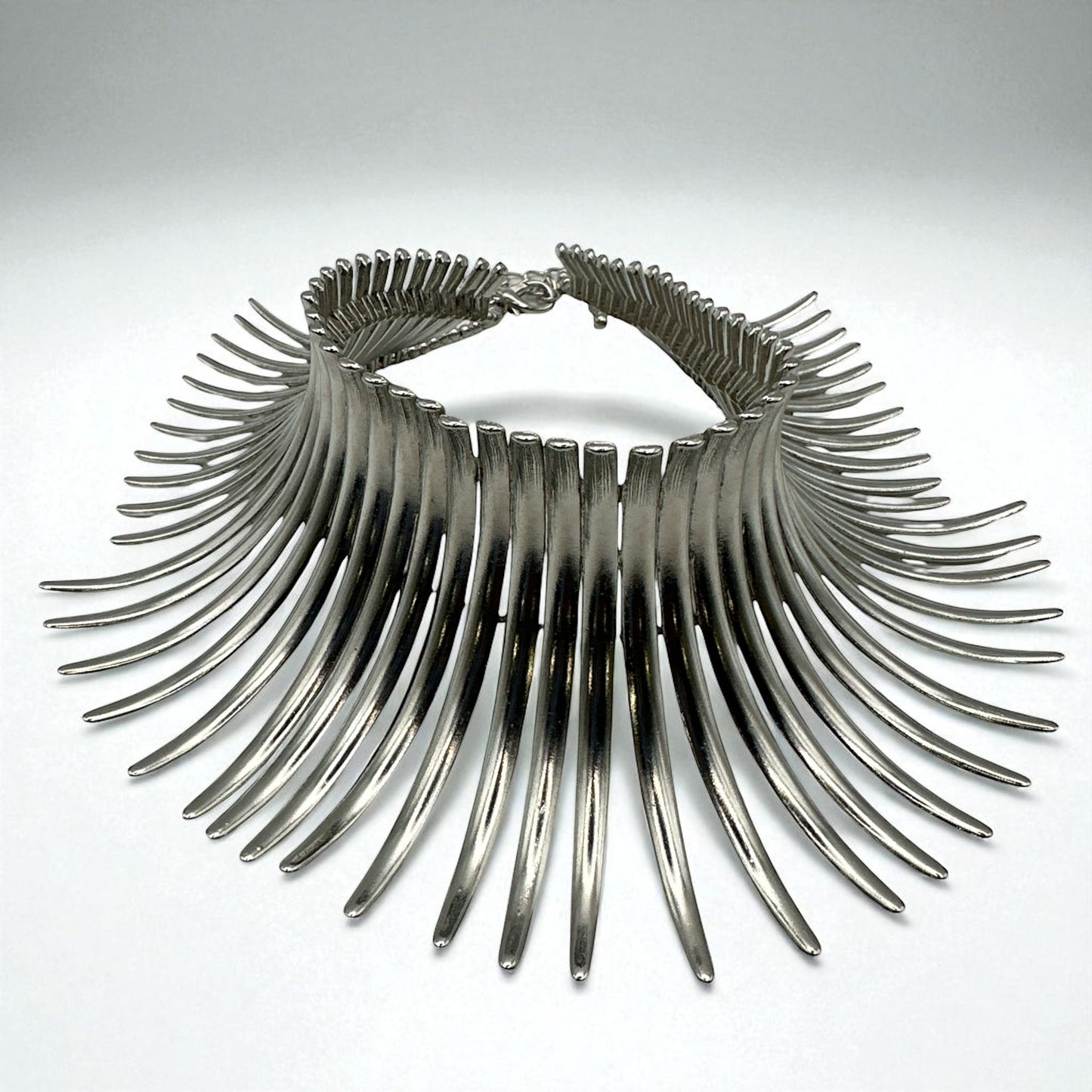 Bold Statement Tribal Collar Choker Necklace – African-Inspired Metal Neckpiece for Women - Fatisha Boutique #