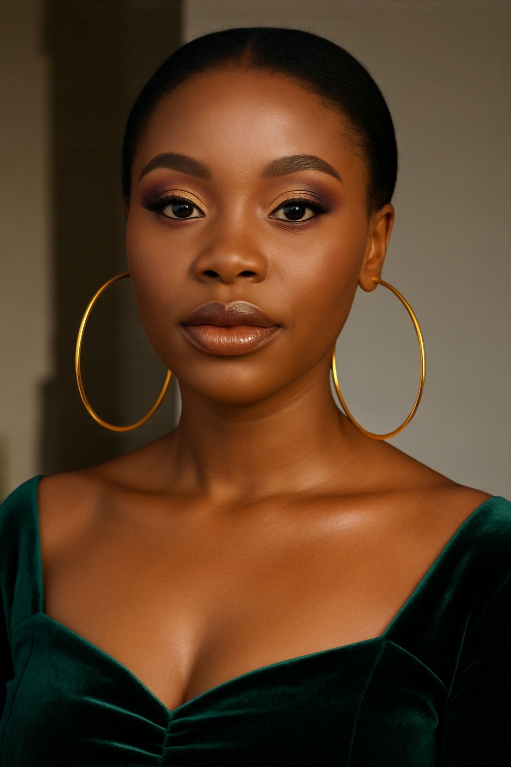 10CM Trendy Style Big Hoop Earrings – Available in Silver & Gold - Fatisha Boutique #