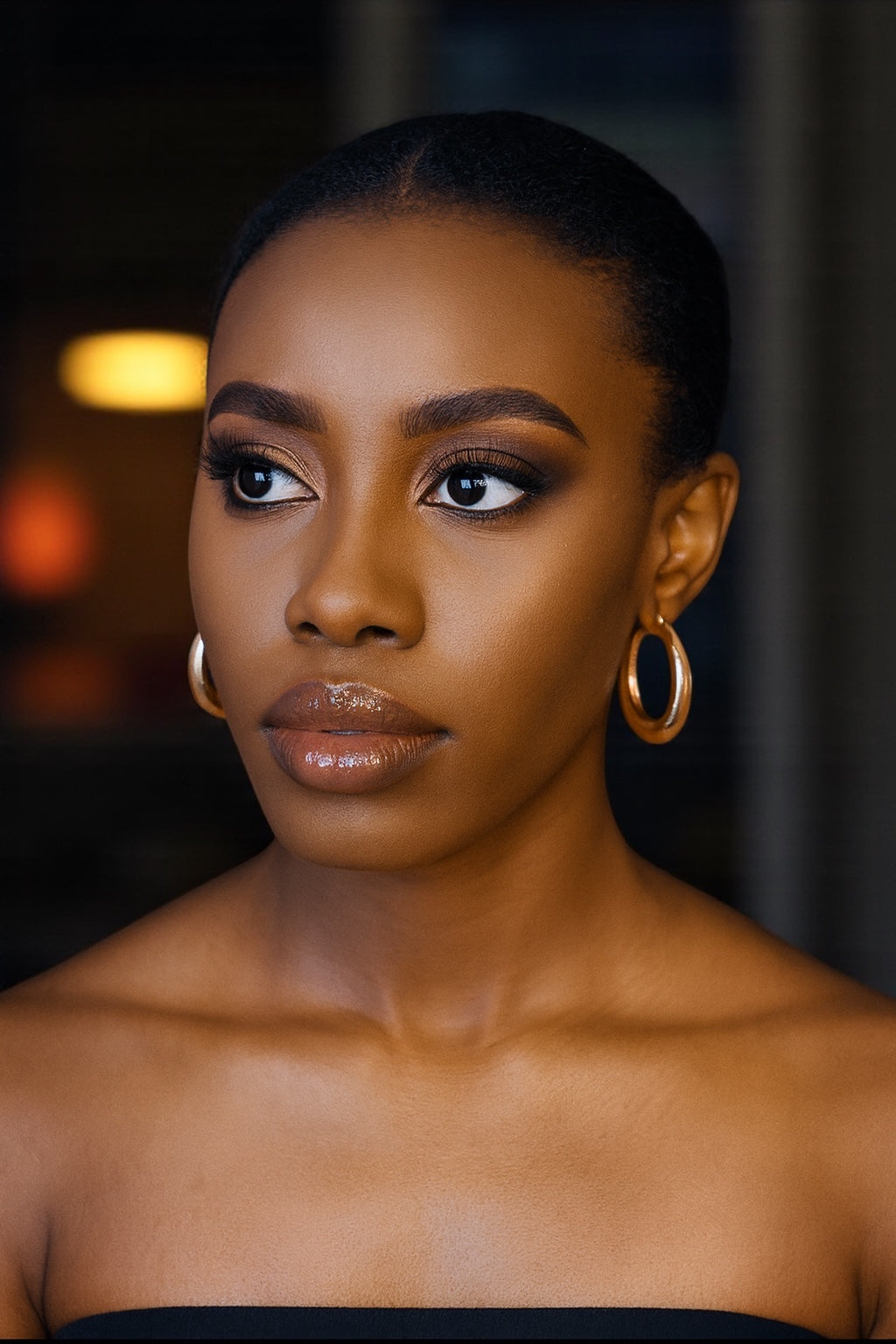 4CM Chunky Statement Hoop Earrings – Bold Gold & Silver Fashion Hoops - Fatisha Boutique #