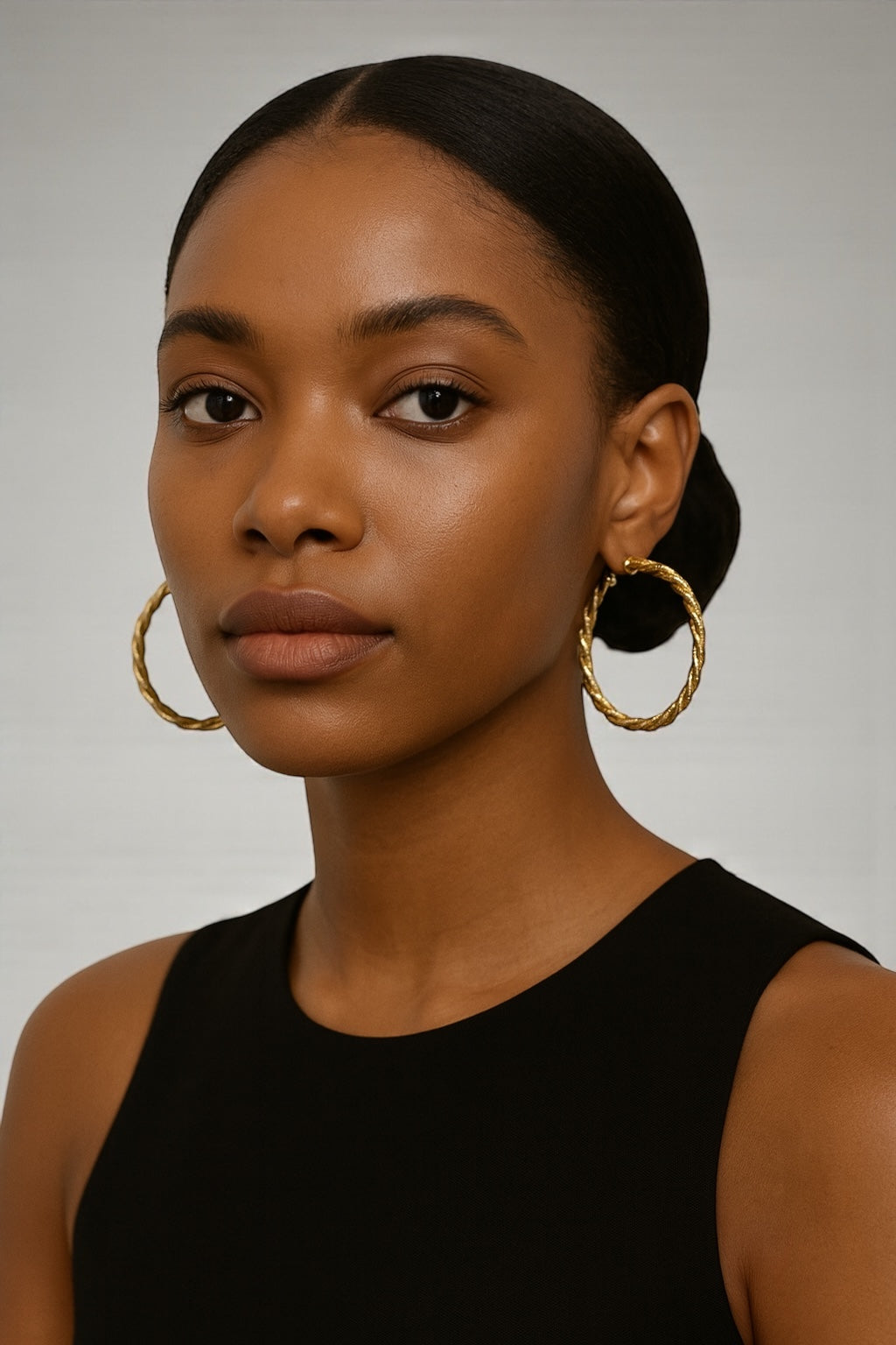 5CM Twisted Statement Hoop Earrings – Bold Rope Design Hoops in Gold & Silver - Fatisha Boutique #