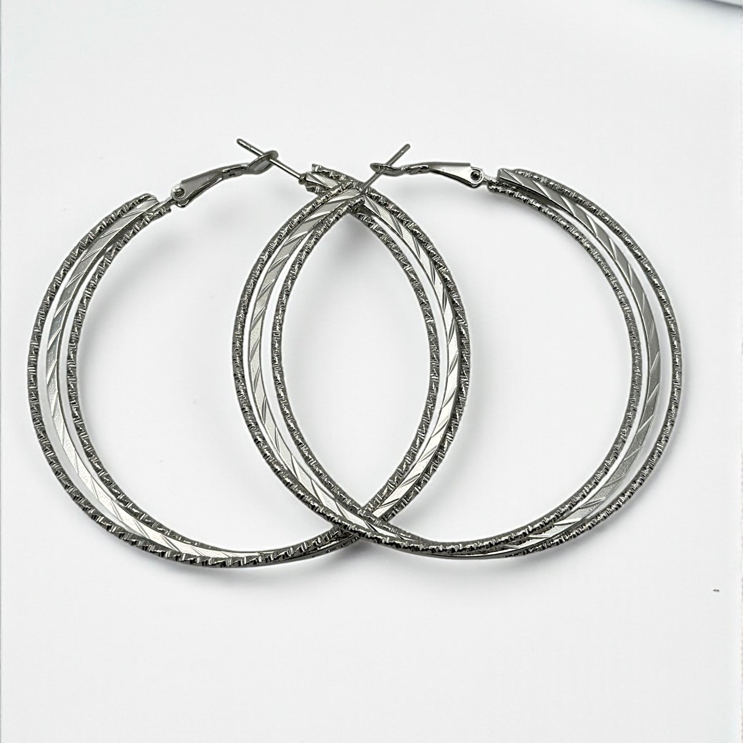 6CM Elegant Hoop Earrings – Medium Summer Boho Statement Jewellery in Gold & Silver - Fatisha Boutique #