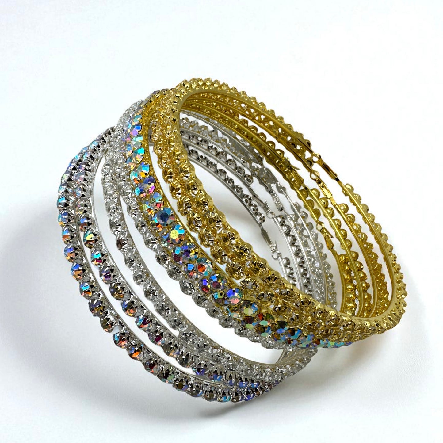 12CM Rhinestone Oversized Statement Hoop Earrings – Trendy Party Jewellery - Fatisha Boutique #