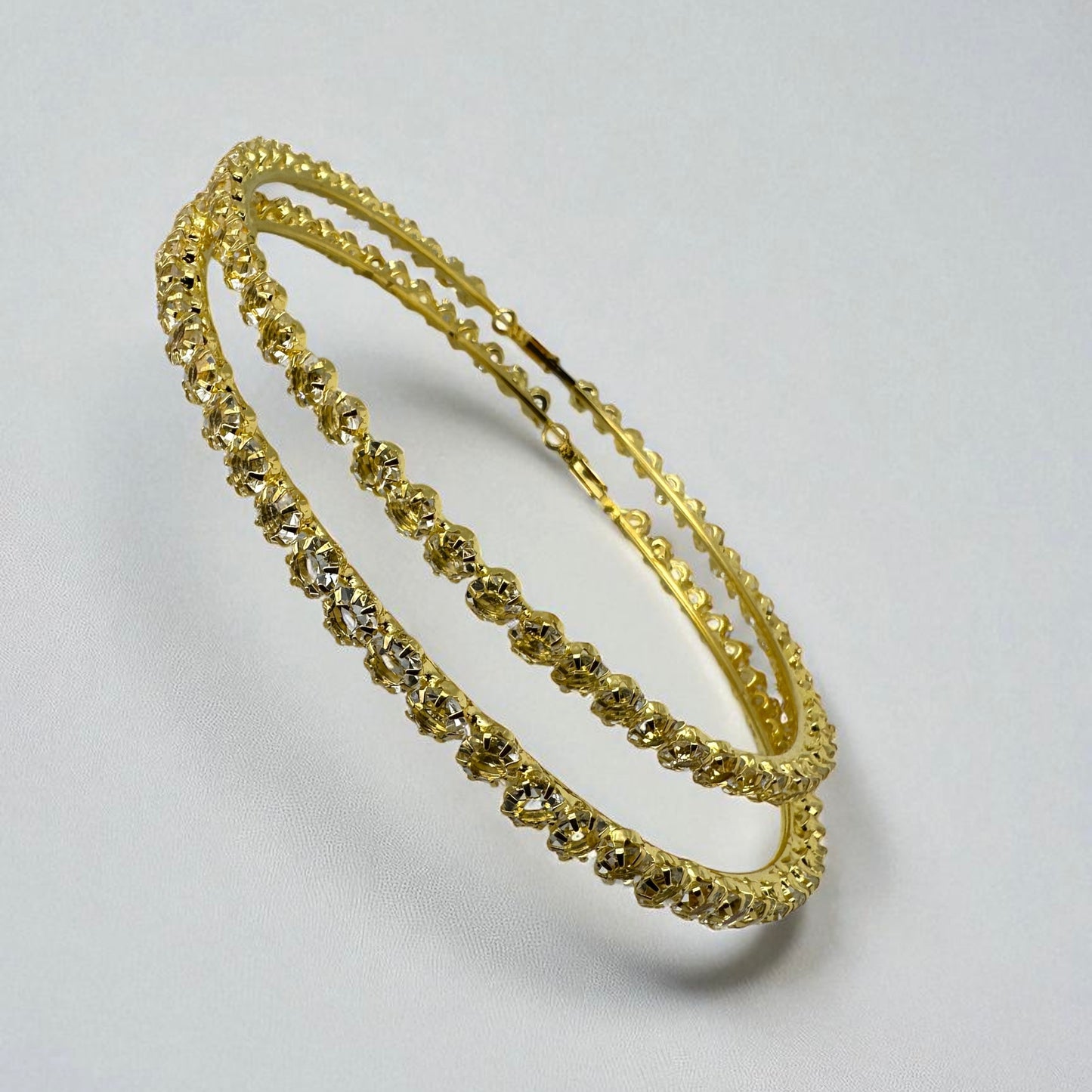 12CM Rhinestone Oversized Statement Hoop Earrings – Trendy Party Jewellery - Fatisha Boutique #