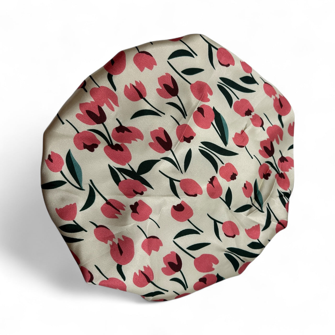 Adjustable Reversible Satin Bonnet – Double-Layered Floral Silk Sleep Cap for Hair Protection - Fatisha Boutique #