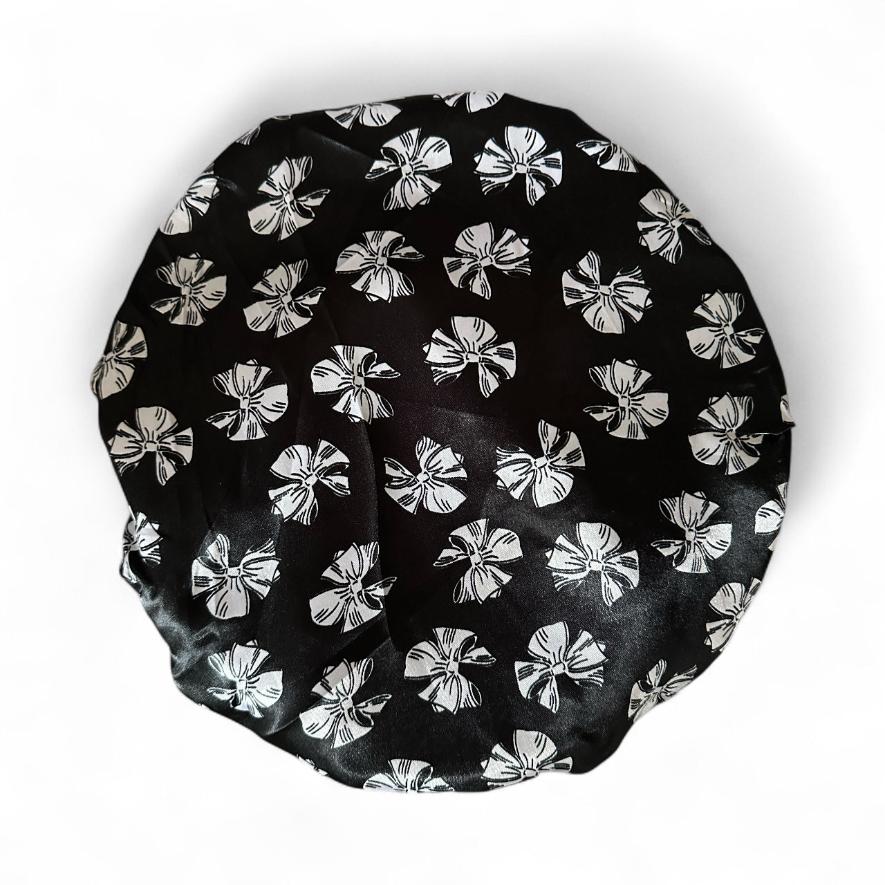 Adjustable Double-Layered Satin Silk Shower & Deep Conditioning Bonnet Cap – Waterproof, Reversible Hair Protector - Fatisha Boutique #